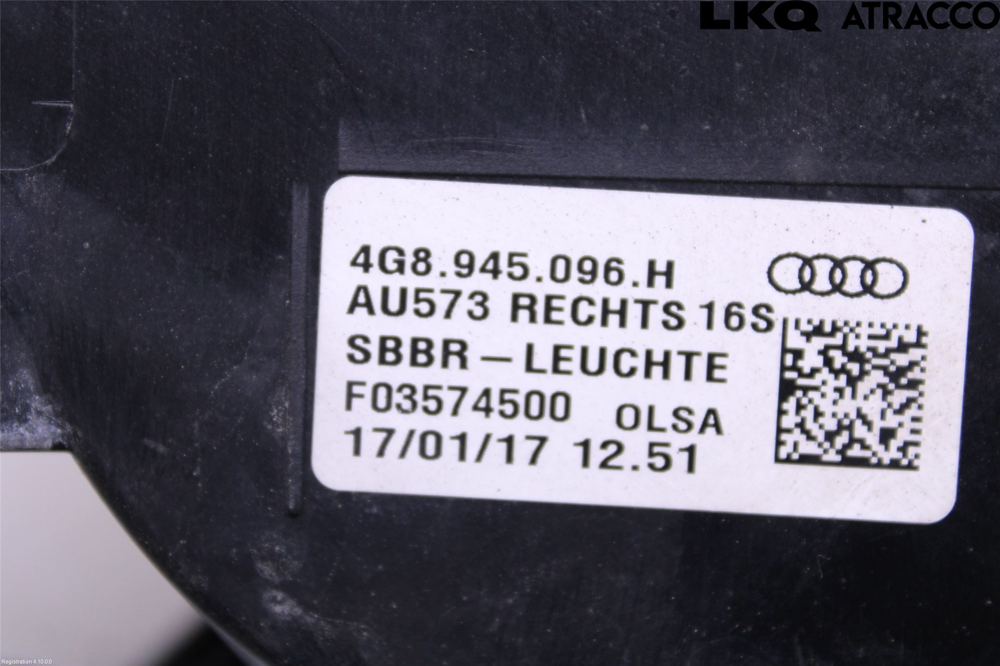 Audi A7/S7 4G 11-17 Baklykt Høyre