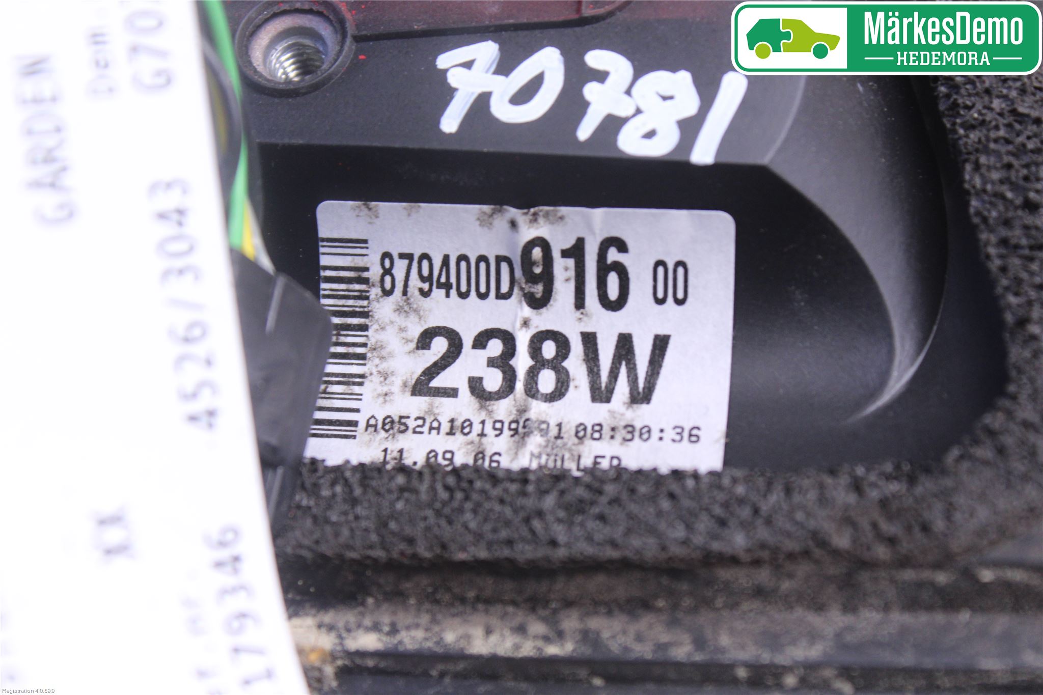 Toyota YARIS P1 03-05 Speil V M-El Justering