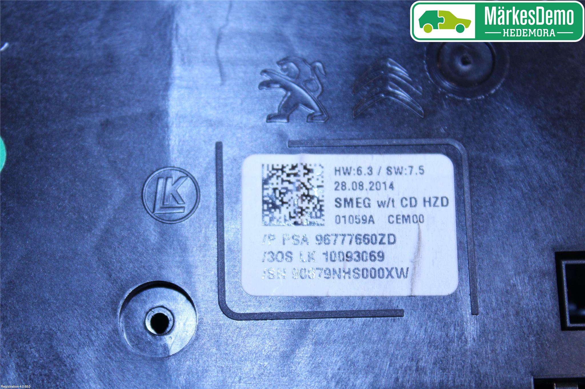 Peugeot 308 14-21 Varme Ac Betjening-Display
