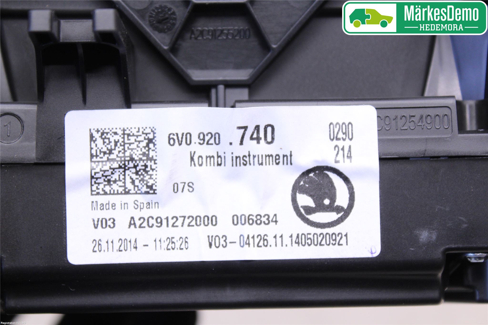 Skoda FABIA 15-21 Instr Kombinert