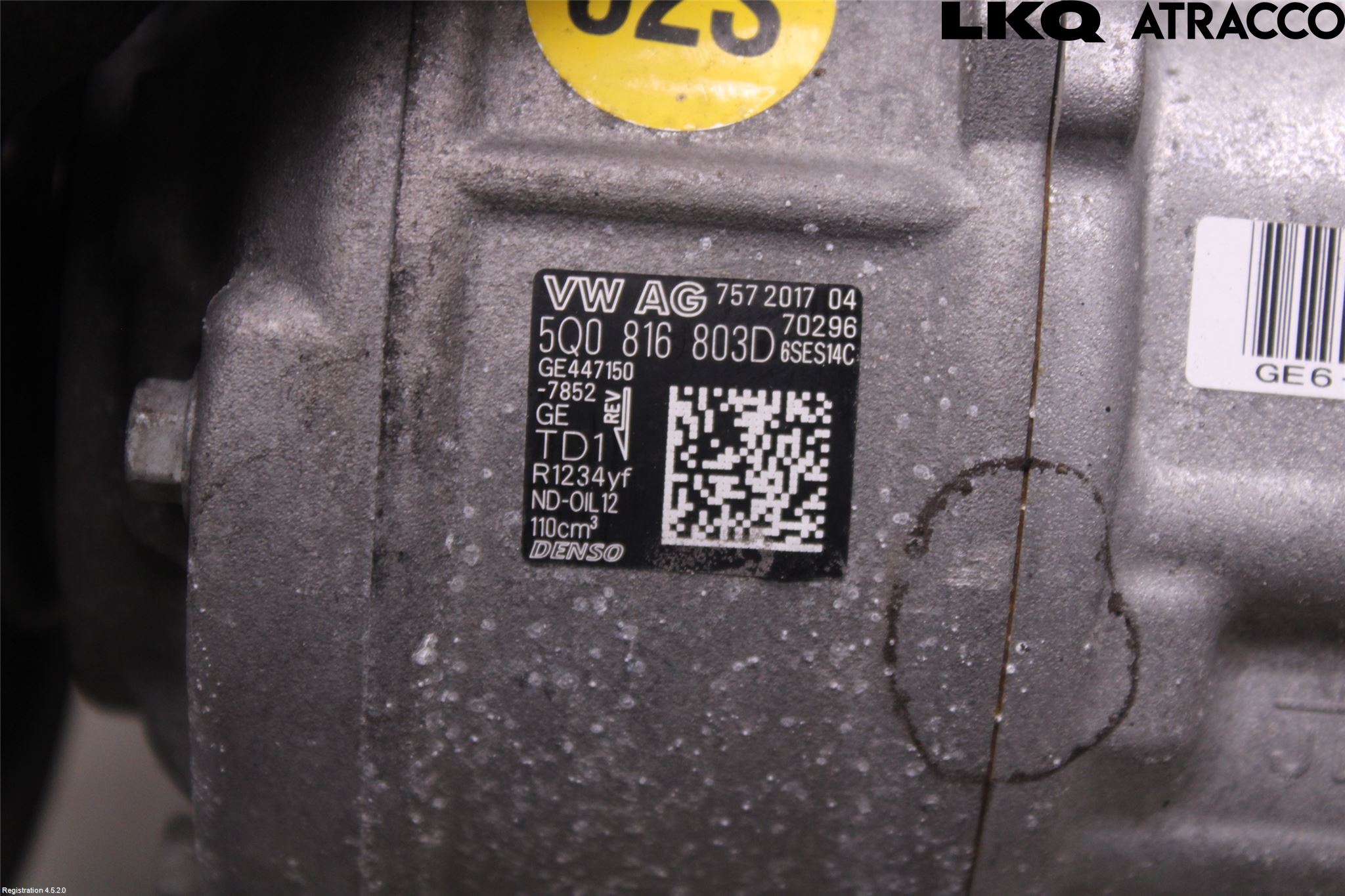 Volkswagen VW PASSAT 15-19 Varme Ac Kompressor