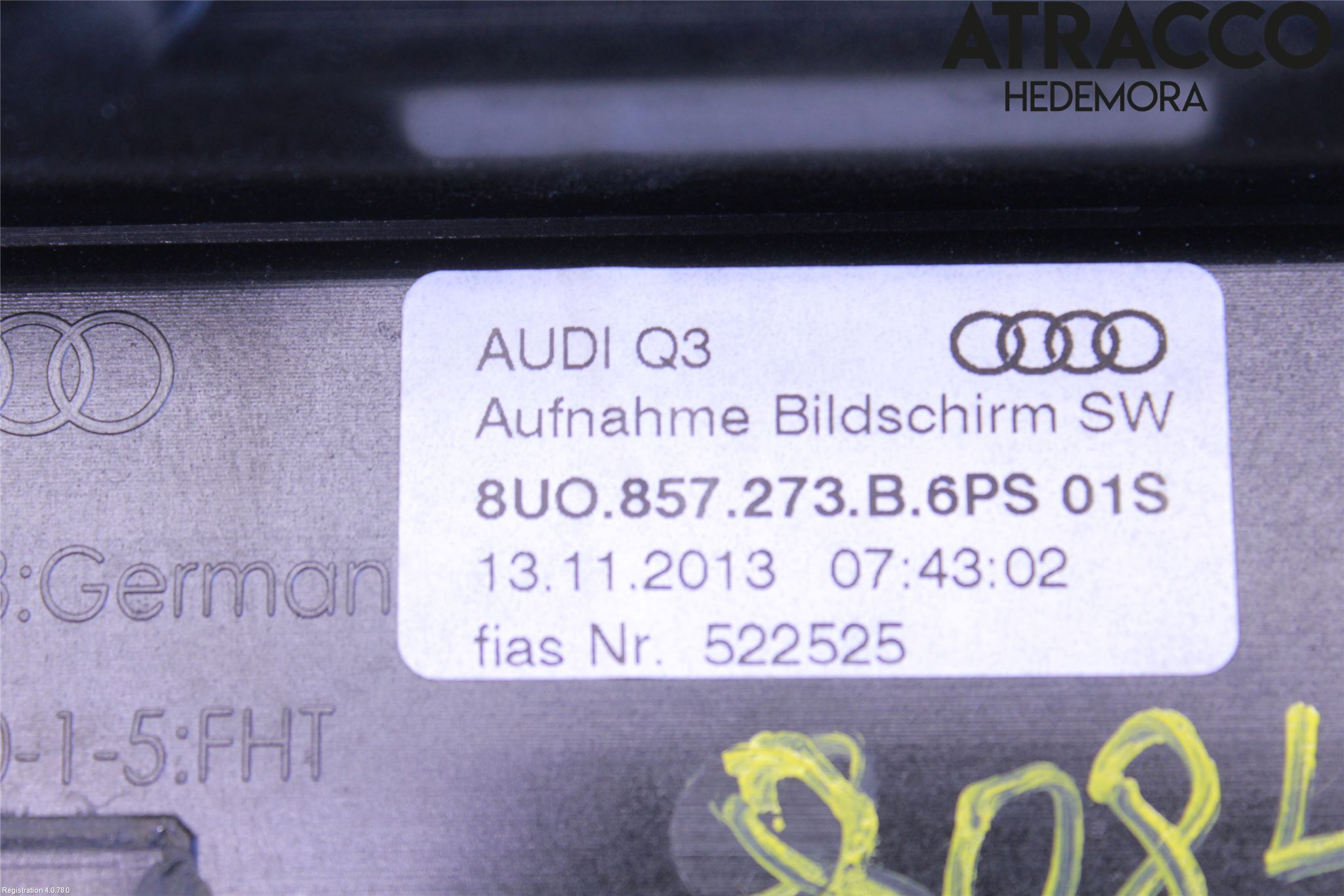 Audi Q3 8U 12-18 Instr Skjerm Dvd-Gps-Ac-Tlf