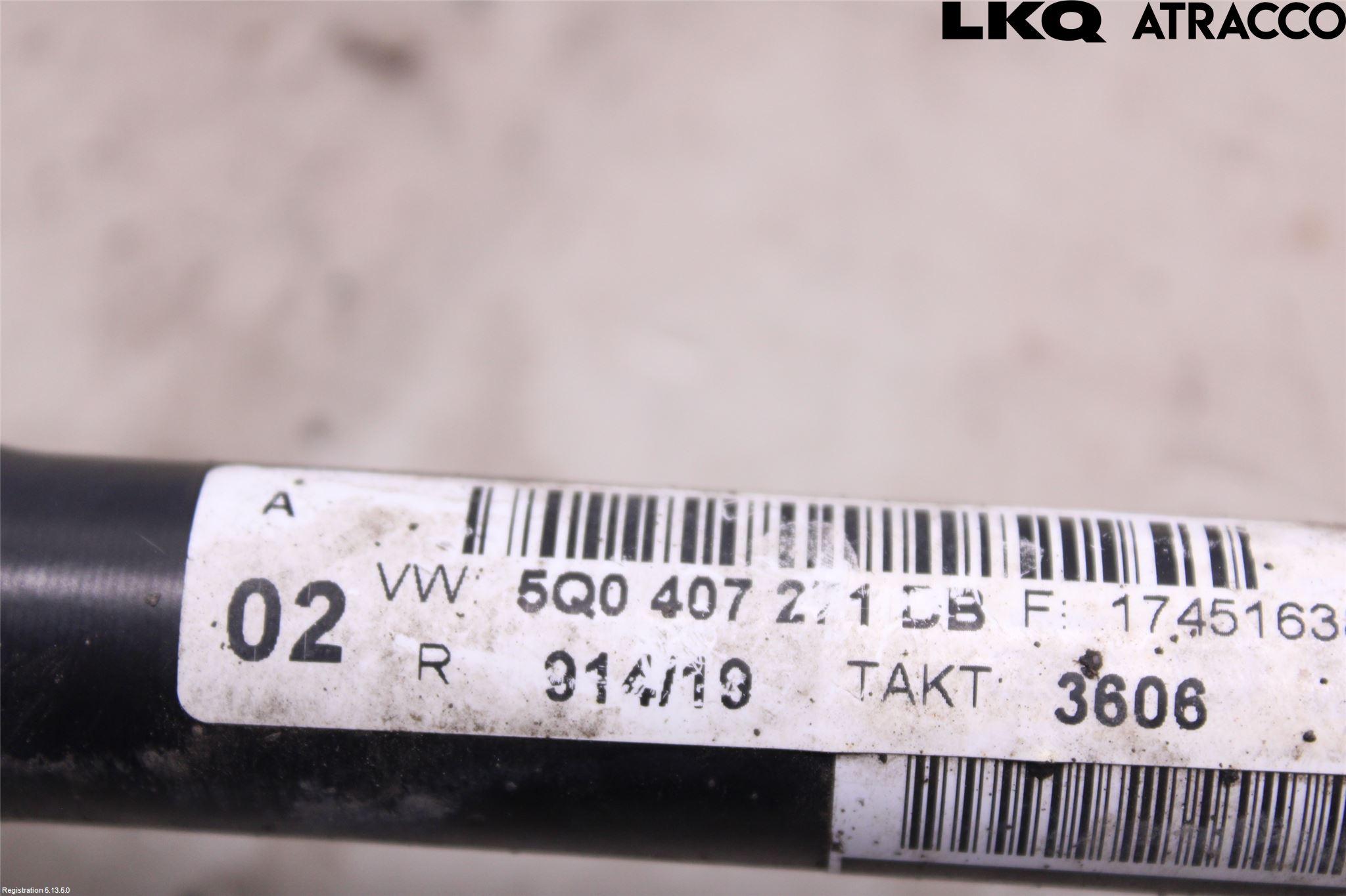 Volkswagen VW GOLF / E-GOLF VII 13-20 Drivaksel Foran Kompl Venstre