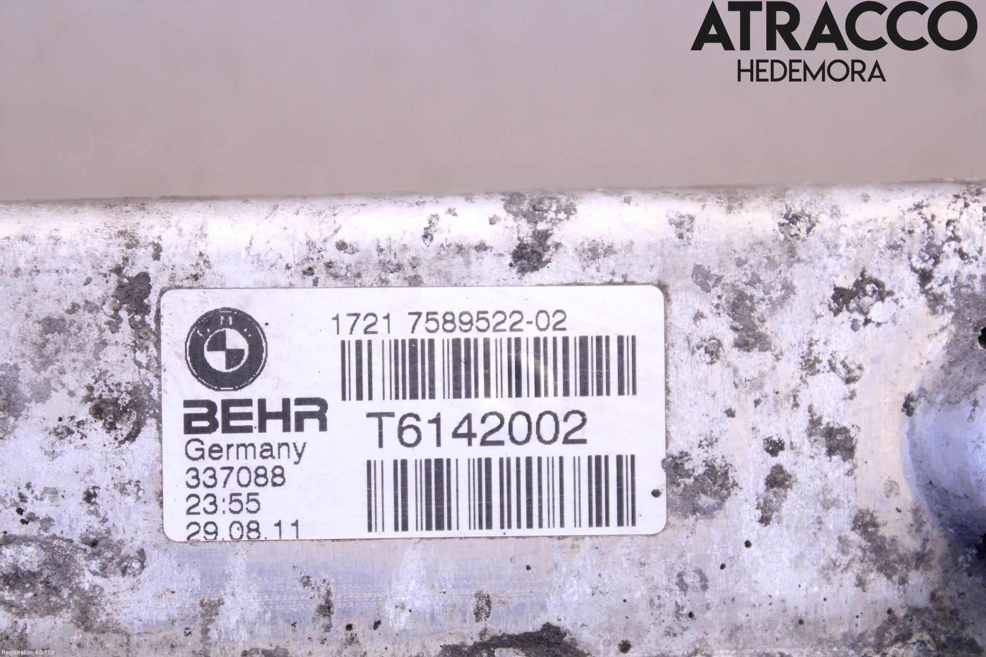 BMW X6 E71/E72   08-14 Radiator Oljekjøler Automatgea