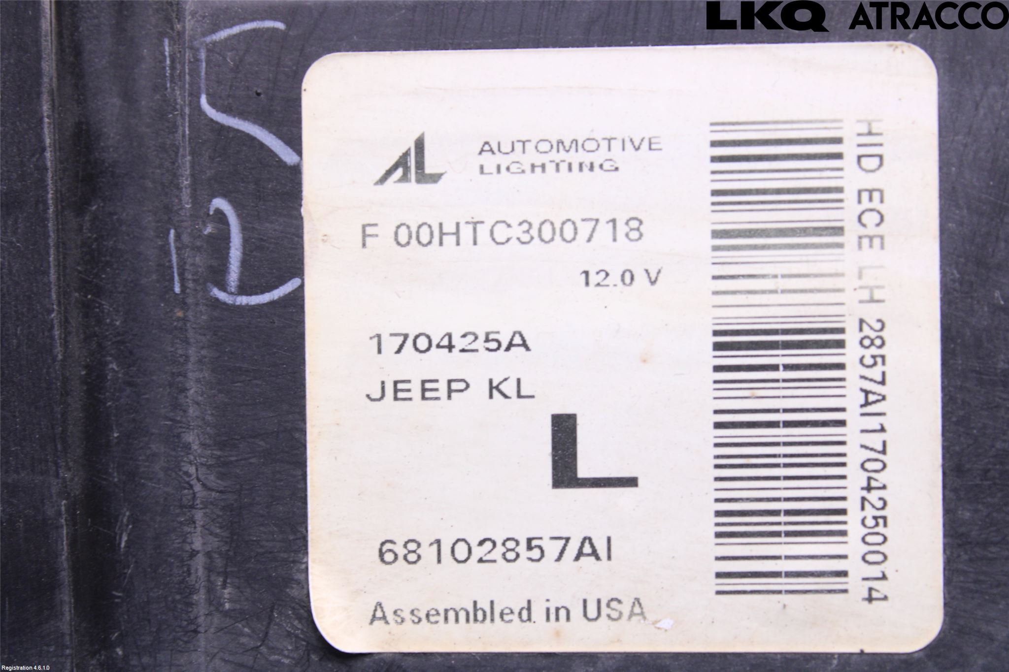 Jeep CHEROKEE Frontlykt Venstre