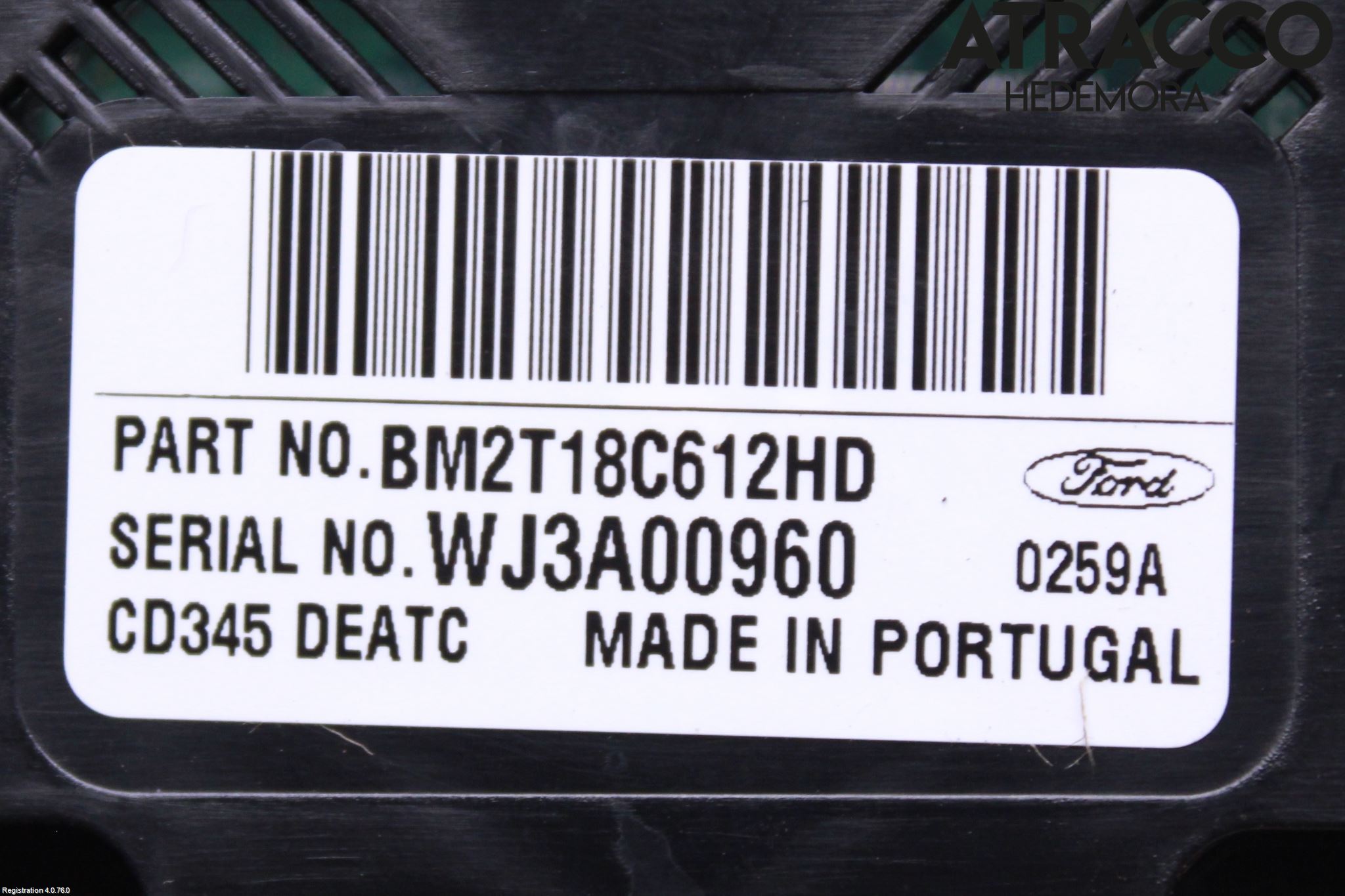 Ford MONDEO 07-15 Varme Ac Betjening-Display