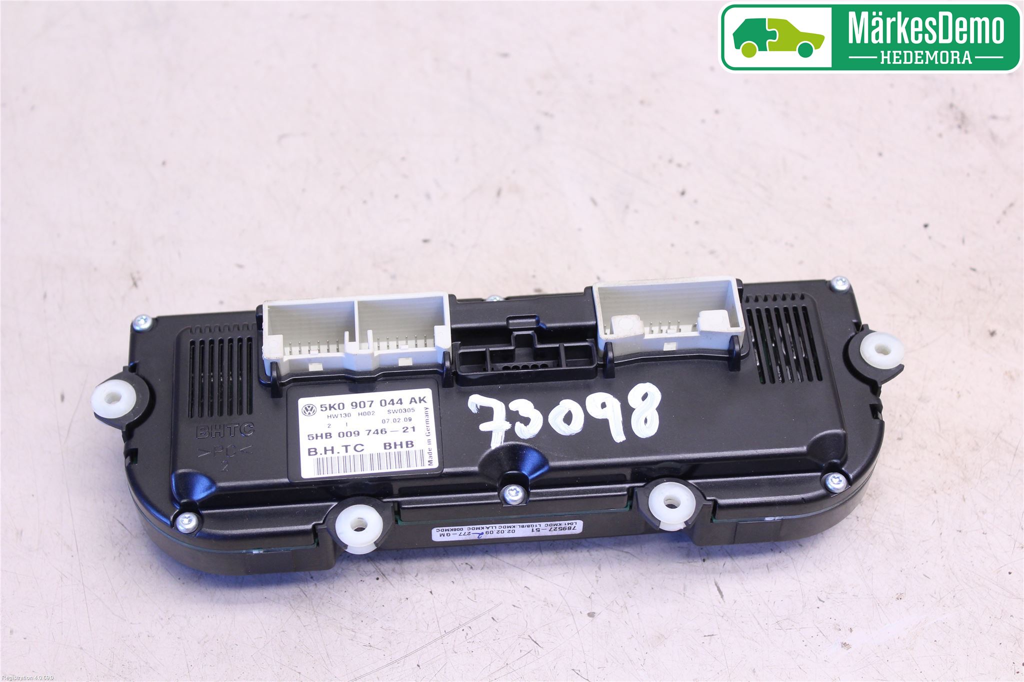 Volkswagen VW GOLF PLUS/CROSS GOLF 04-14 Varme Ac Betjening-Display