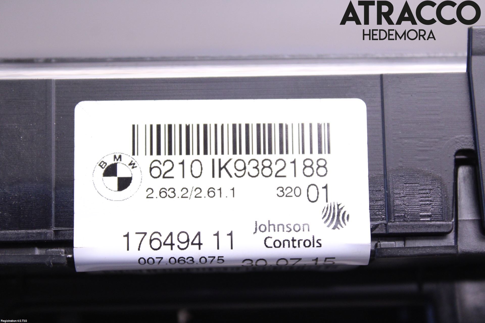 BMW 3 F30/F31/F80 12-19 Instr Kombinert