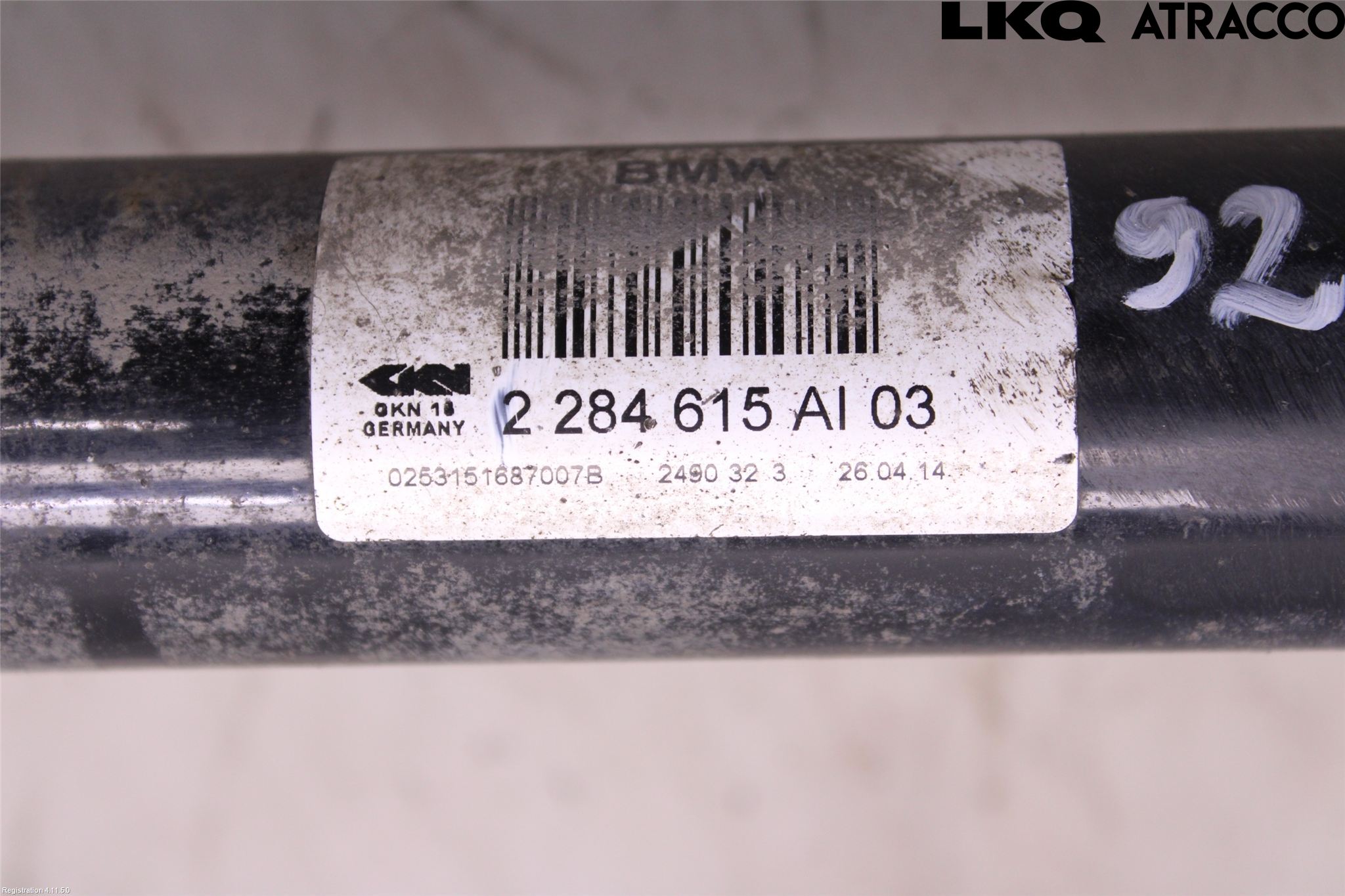 BMW 3 F30/F31/F80 12-19 Drivaksel Bak Kompl Venstre