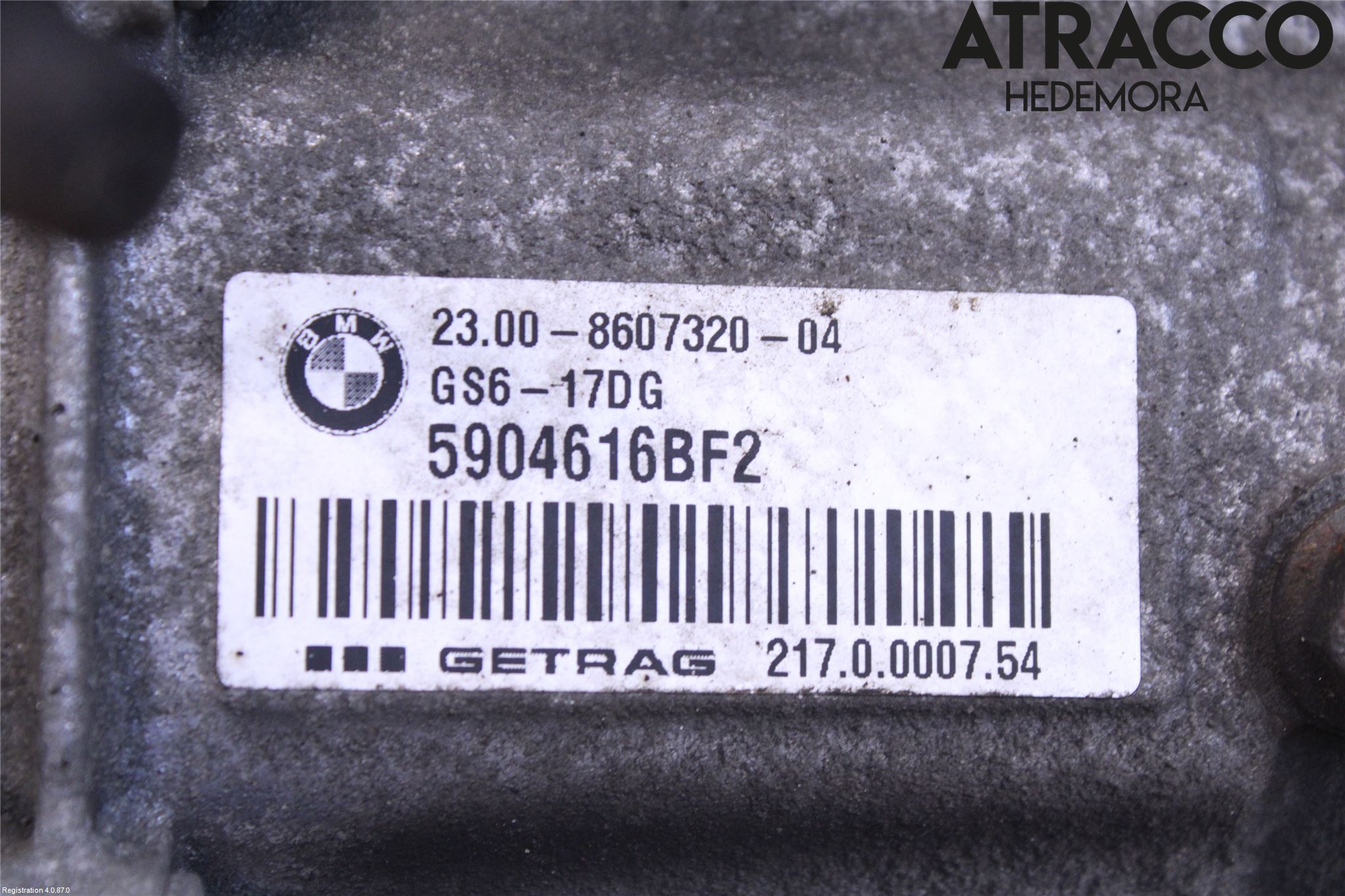 BMW 3 F30/F31/F80 12-19 Gearkasse 6 Trinn