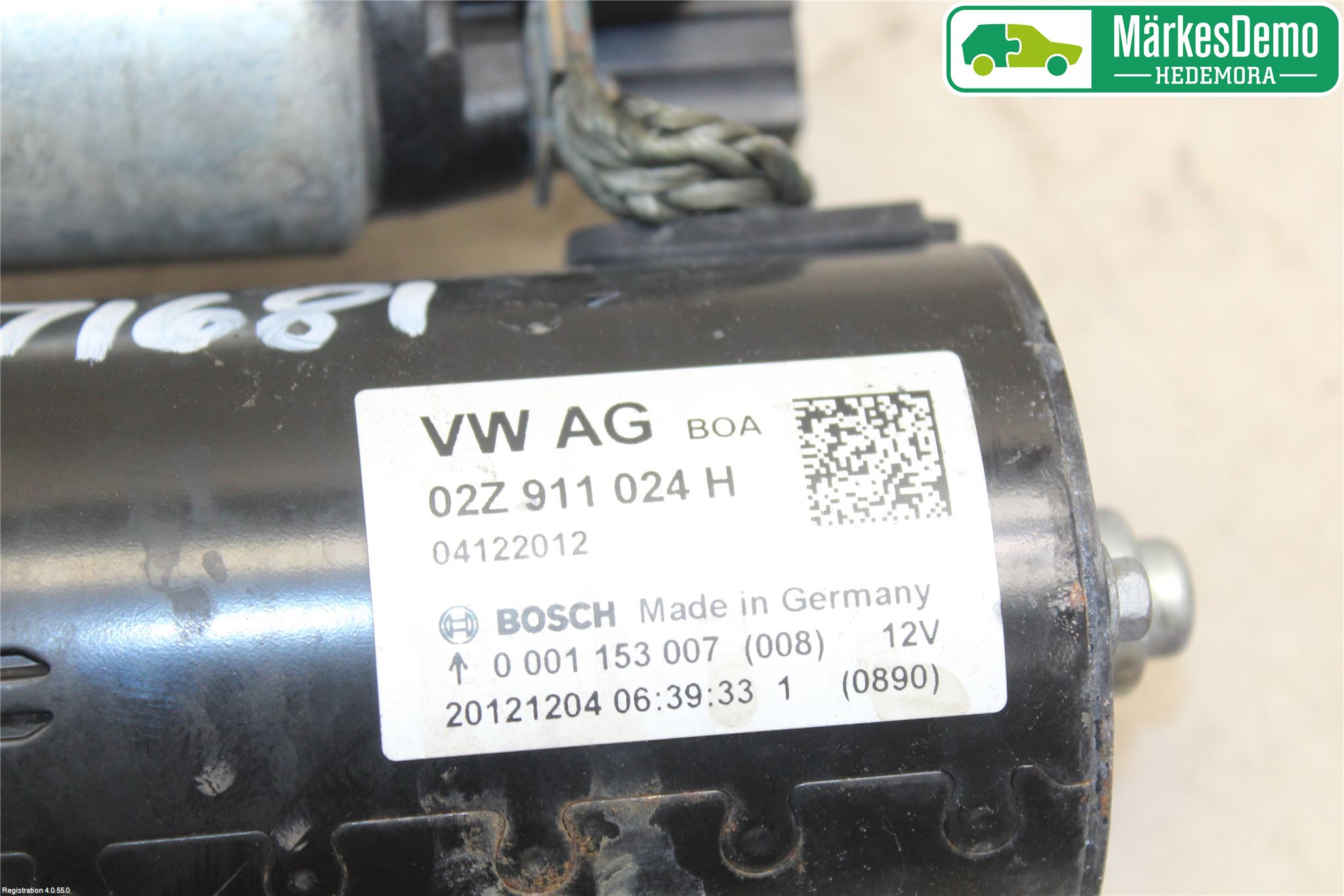Audi A3/S3 05-13 Startmotor Diesel