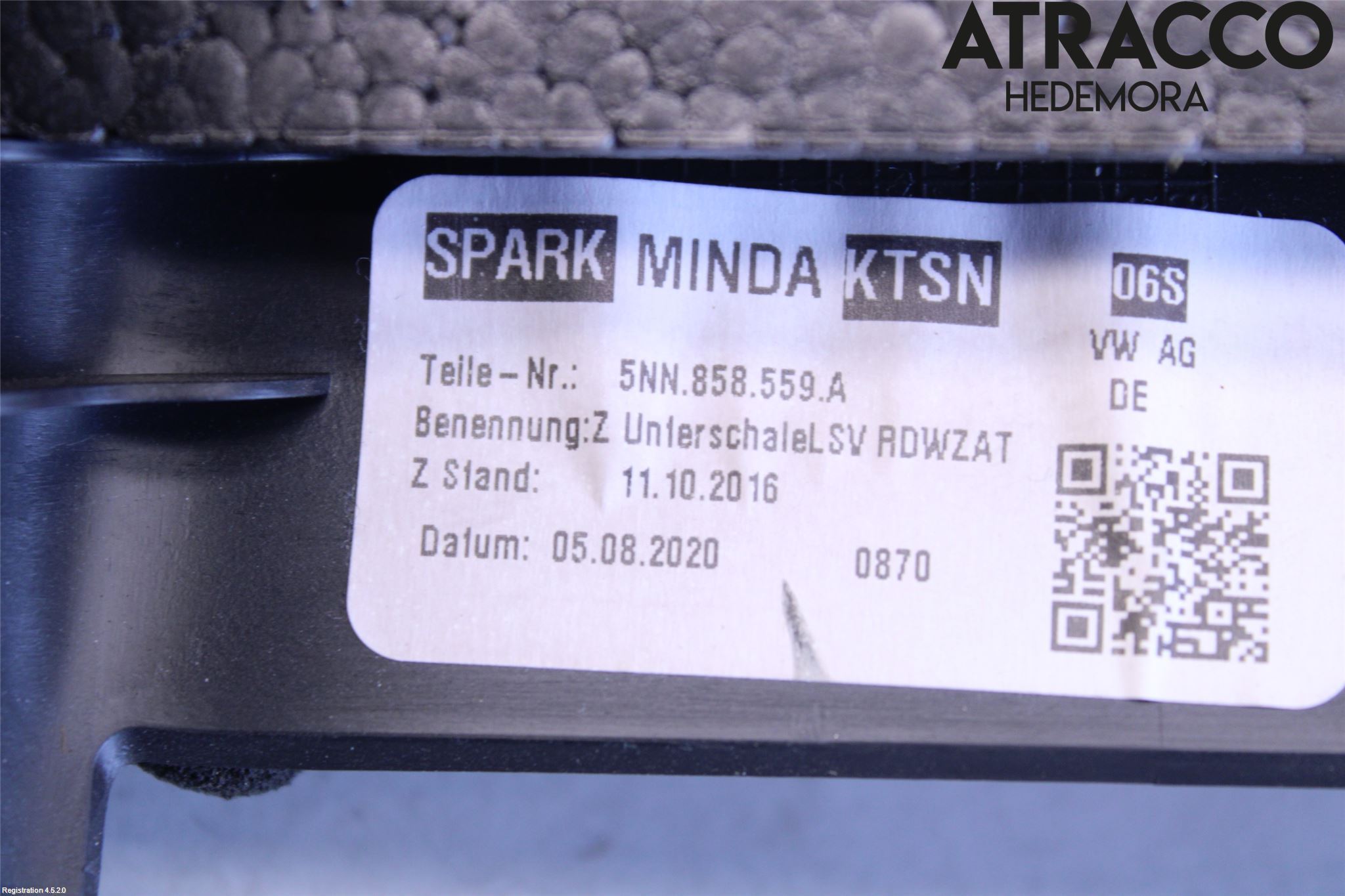 Volkswagen VW TIGUAN ALLSPACE 18- Rattdeksel - Deksler