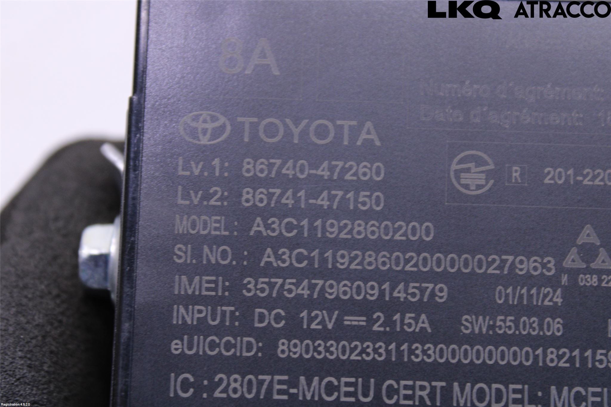 Toyota COROLLA CROSS XG10 22- Styreenhet Øvrig