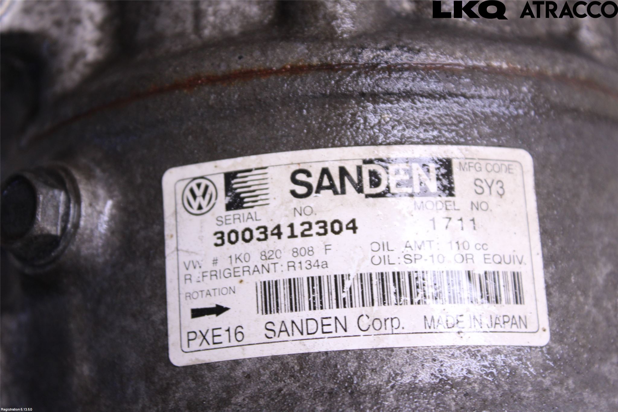 Volkswagen VW SHARAN 11- Varme Ac Kompressor
