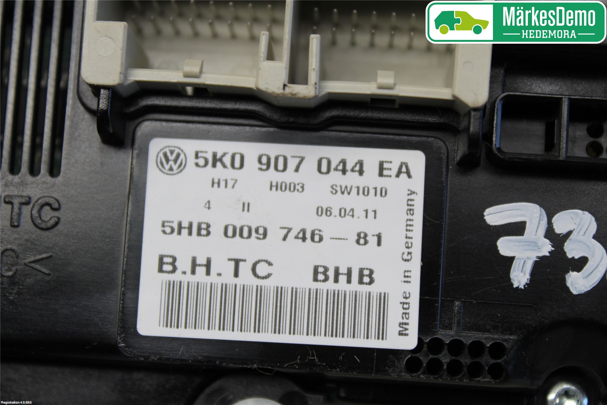 Volkswagen VW PASSAT 11-14 Varme Ac Betjening-Display