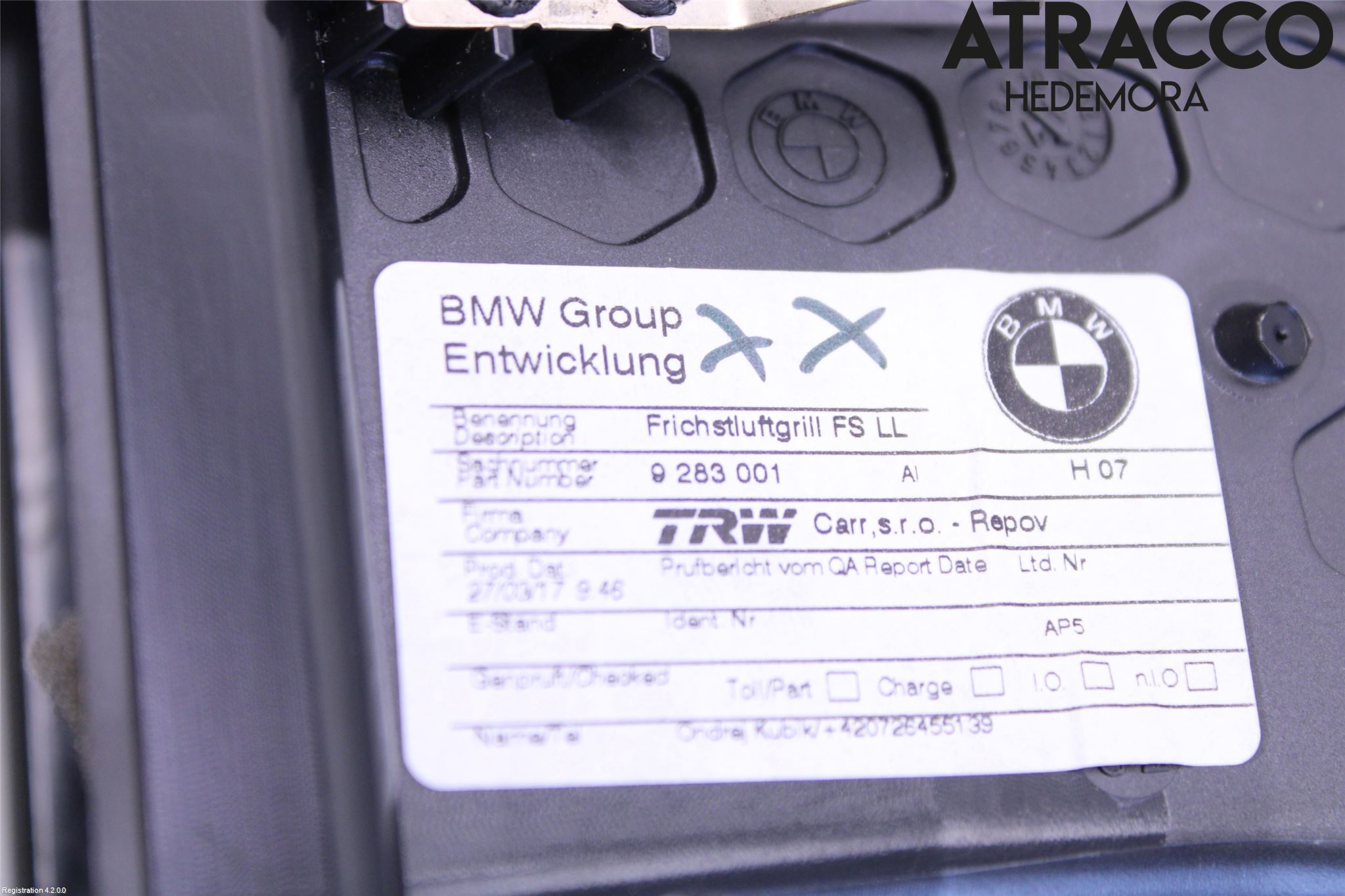 BMW i3 I01 13-22 Dashbord Kanal - Dyse