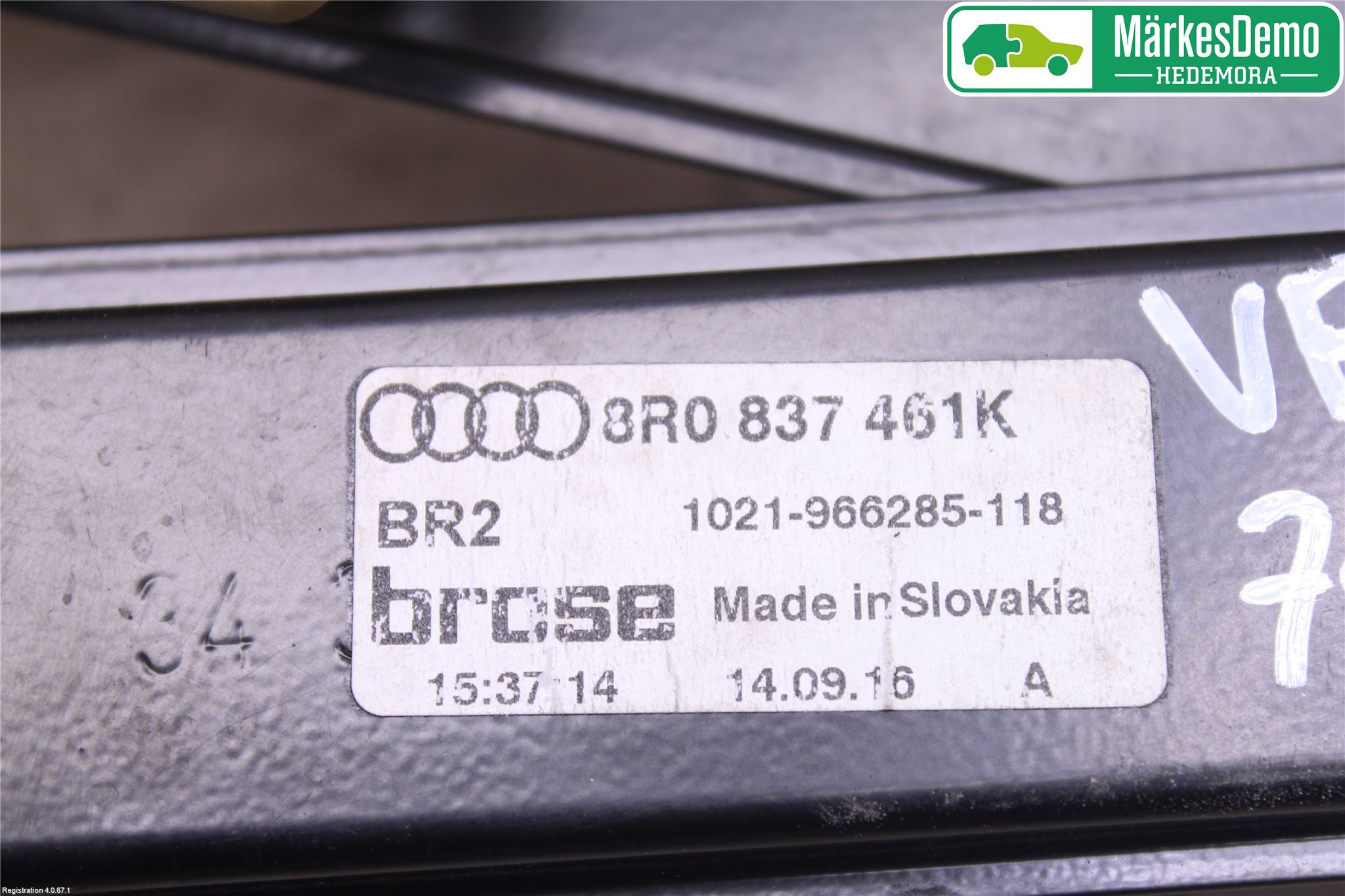 Audi Q5 09-16 Vindusheis El Komp