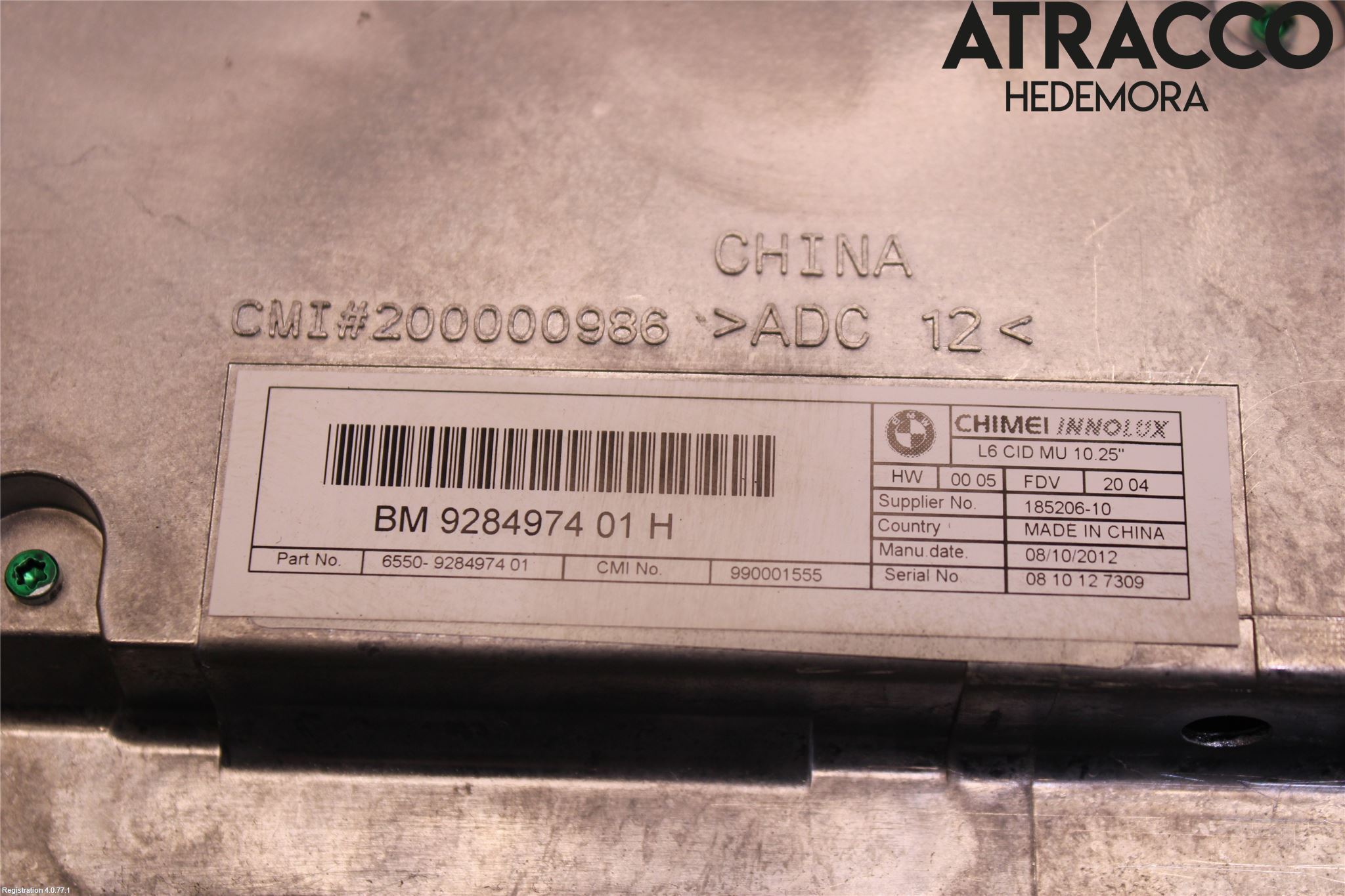 BMW 5 F10/F11/F18 09-17 Stereo Radio Med Cd