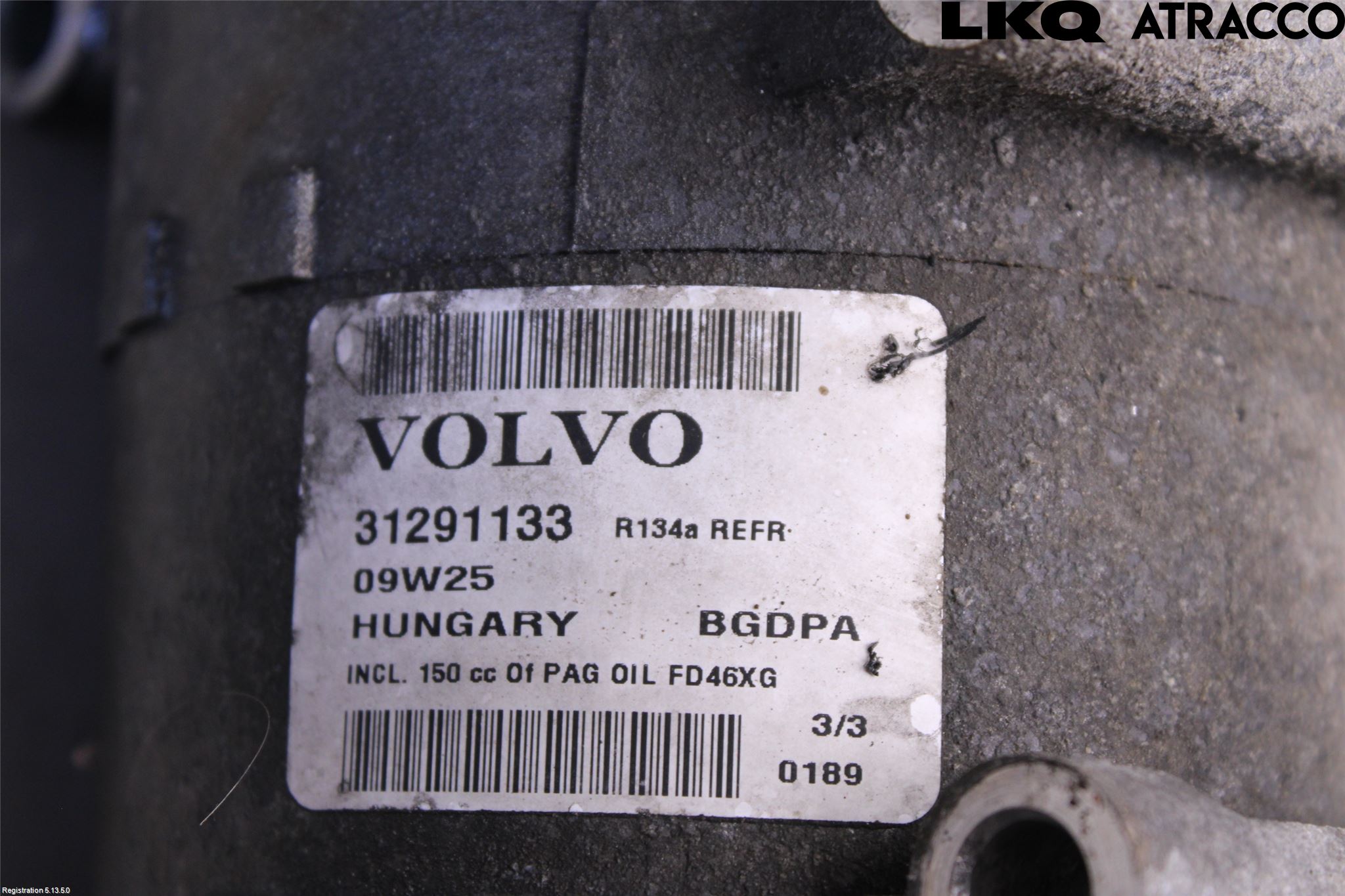 Volvo V70 08-13 Varme Ac Kompressor