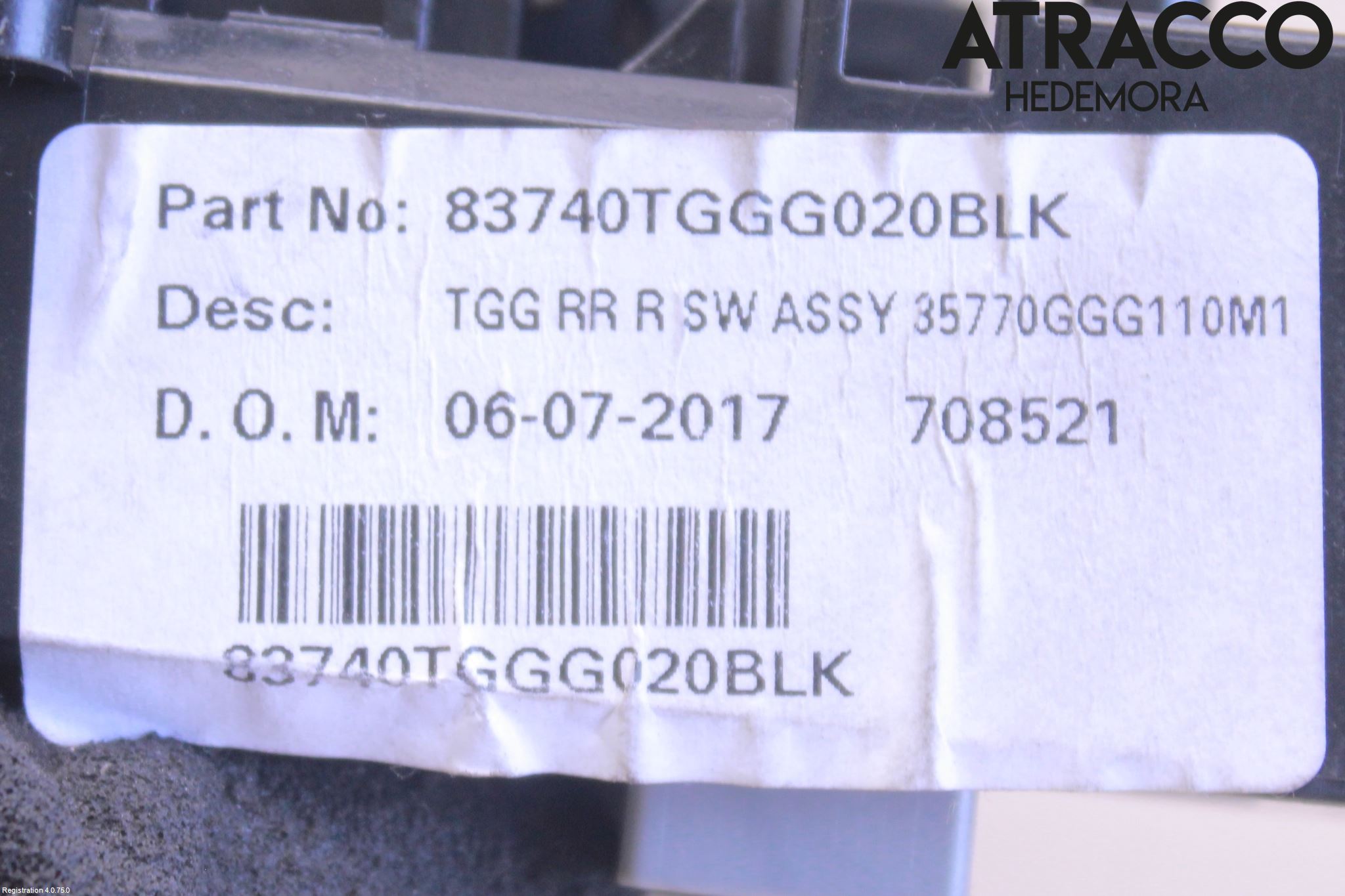 Honda CIVIC 17-22 Bryter Vindusheis
