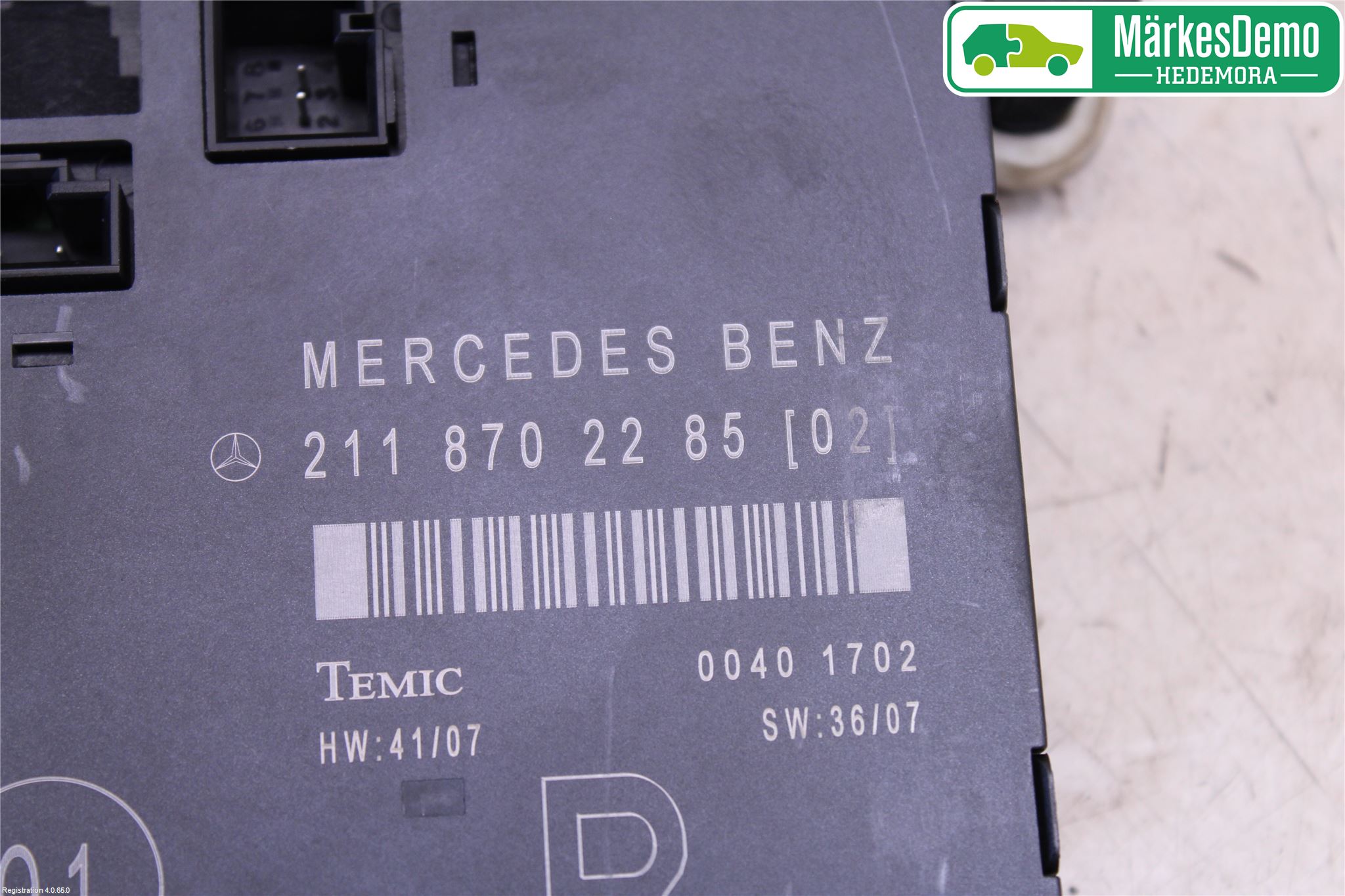 Mercedes-Benz MB E-KLASS (W211) 02-09 Styreenhet Dør