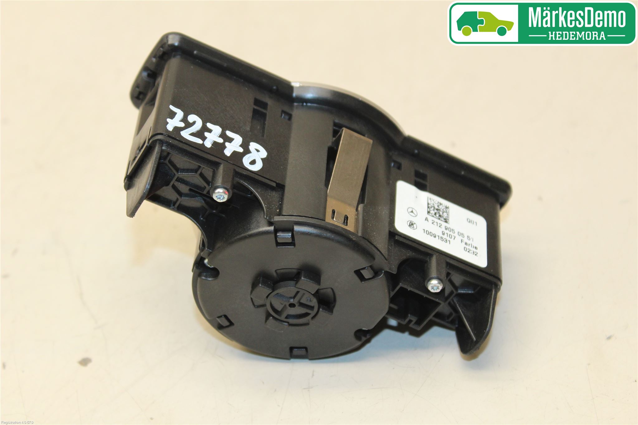 Mercedes-Benz MB E-KLASS (W212) 09-16 Bryter Hovedlys