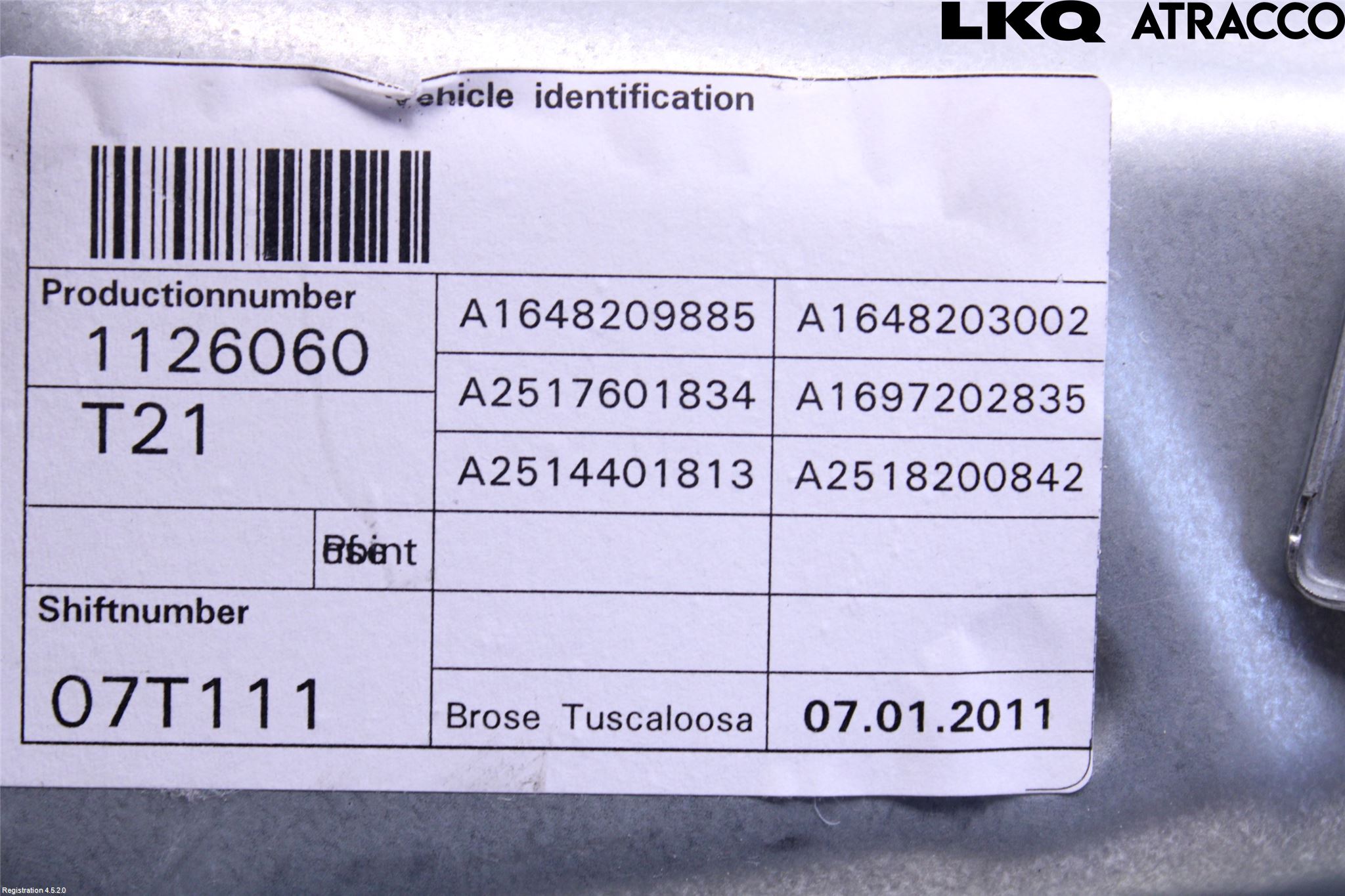 Mercedes-Benz MB R-KLASS (W251) 05-13 Vindusheis El Komp