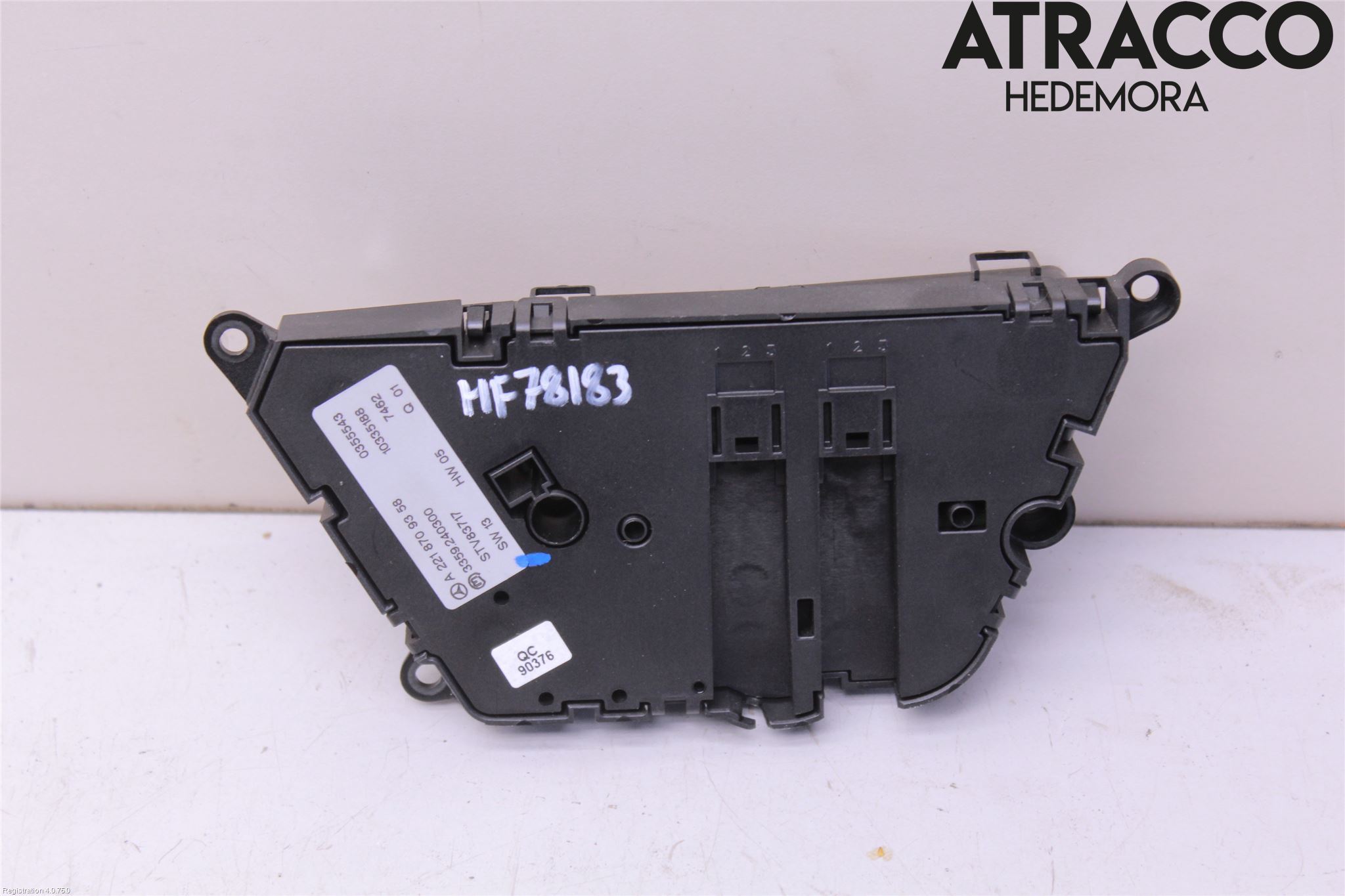 Mercedes-Benz MB S-KLASS (W221) 05-13 Bryter Sete Regulering