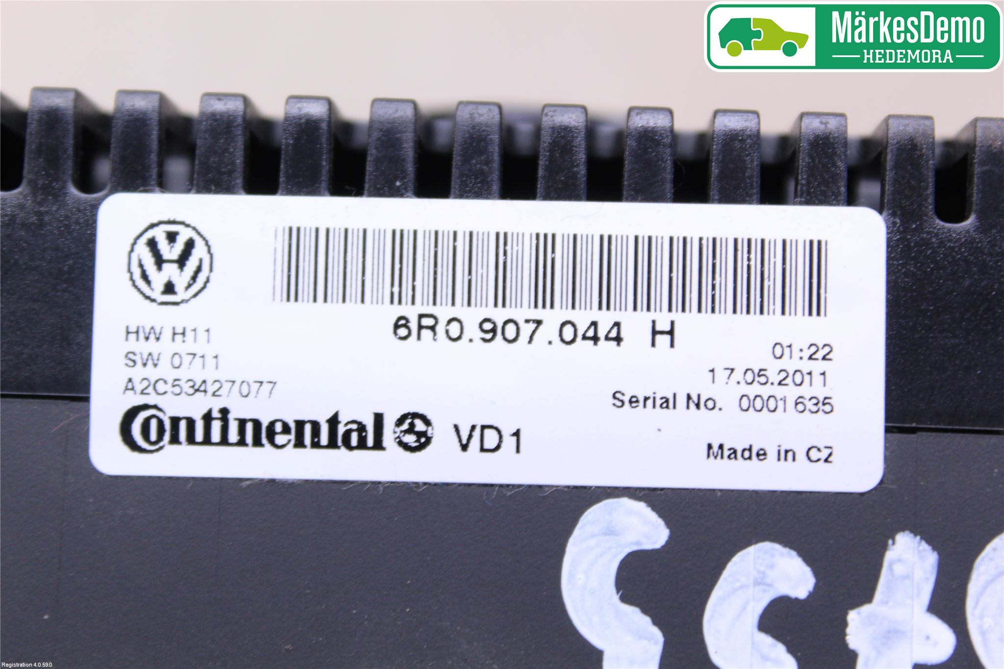 Volkswagen VW POLO 10-17 Varme Ac Betjening-Display
