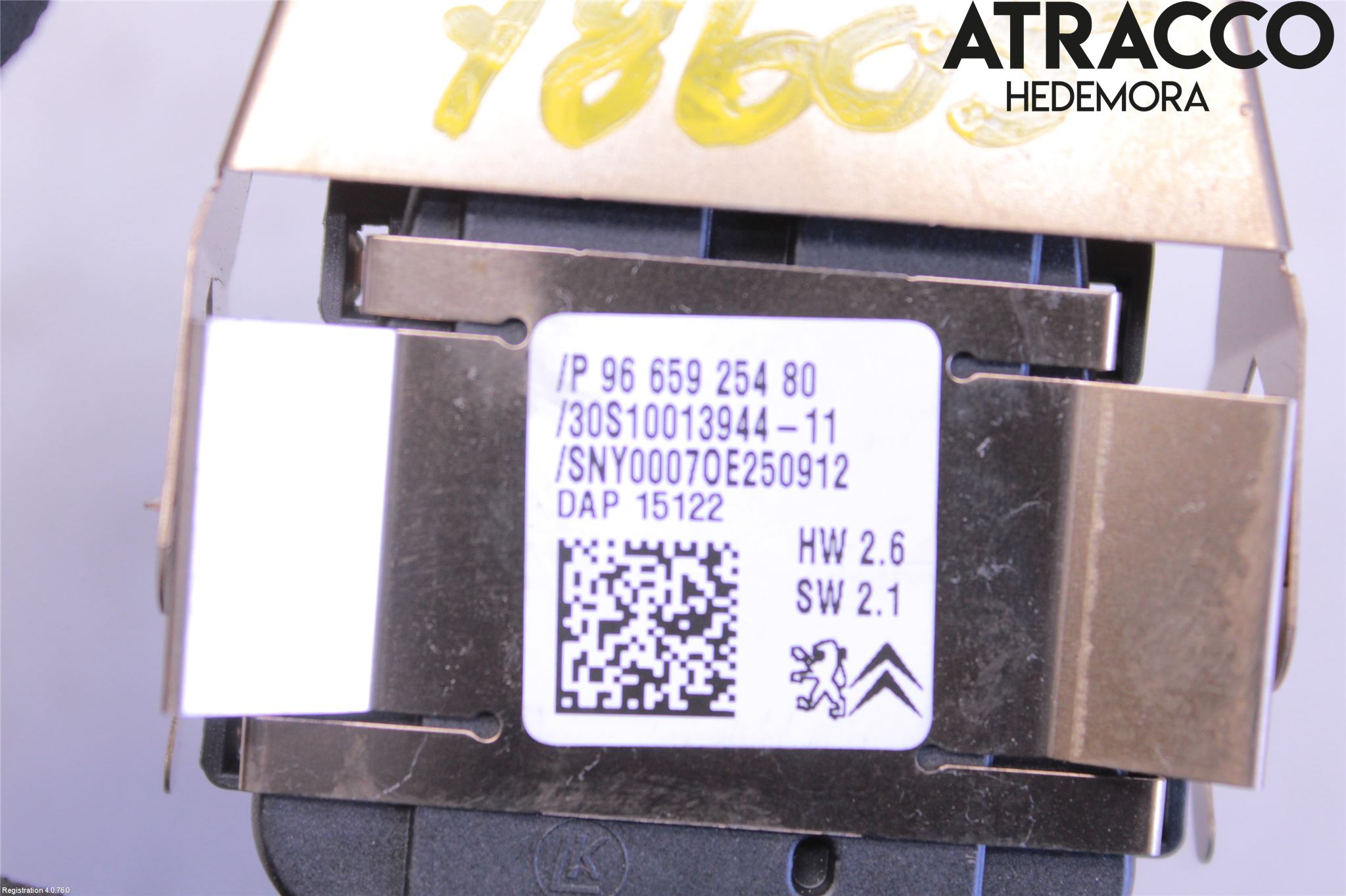 Peugeot 208 12-15 Sensor Regnsensor
