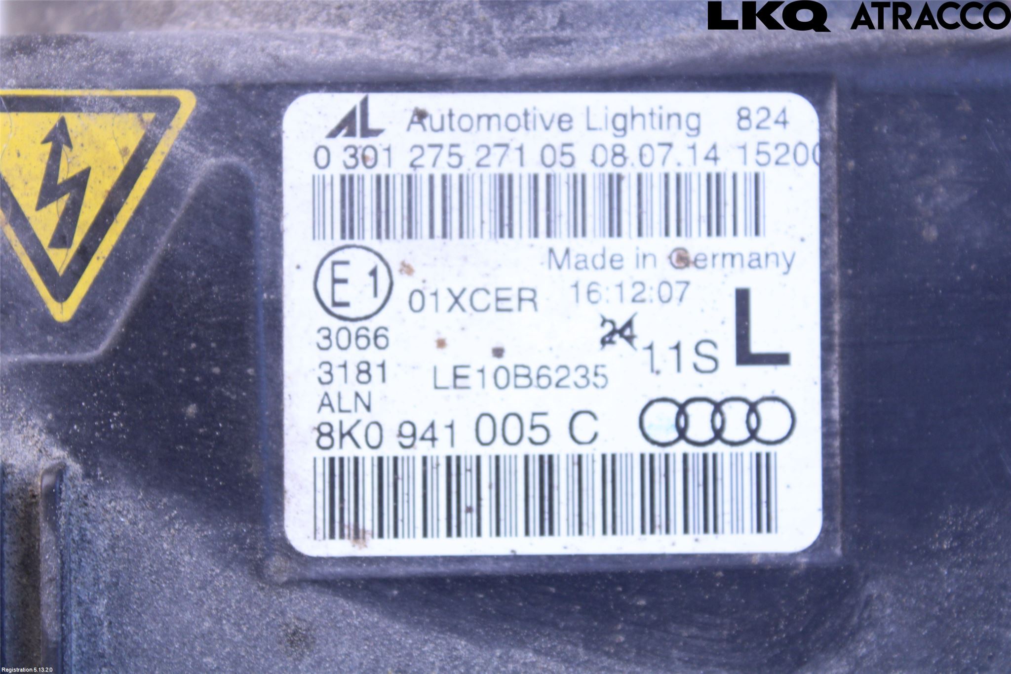 Audi A4/S4 08-11 Frontlykt Venstre