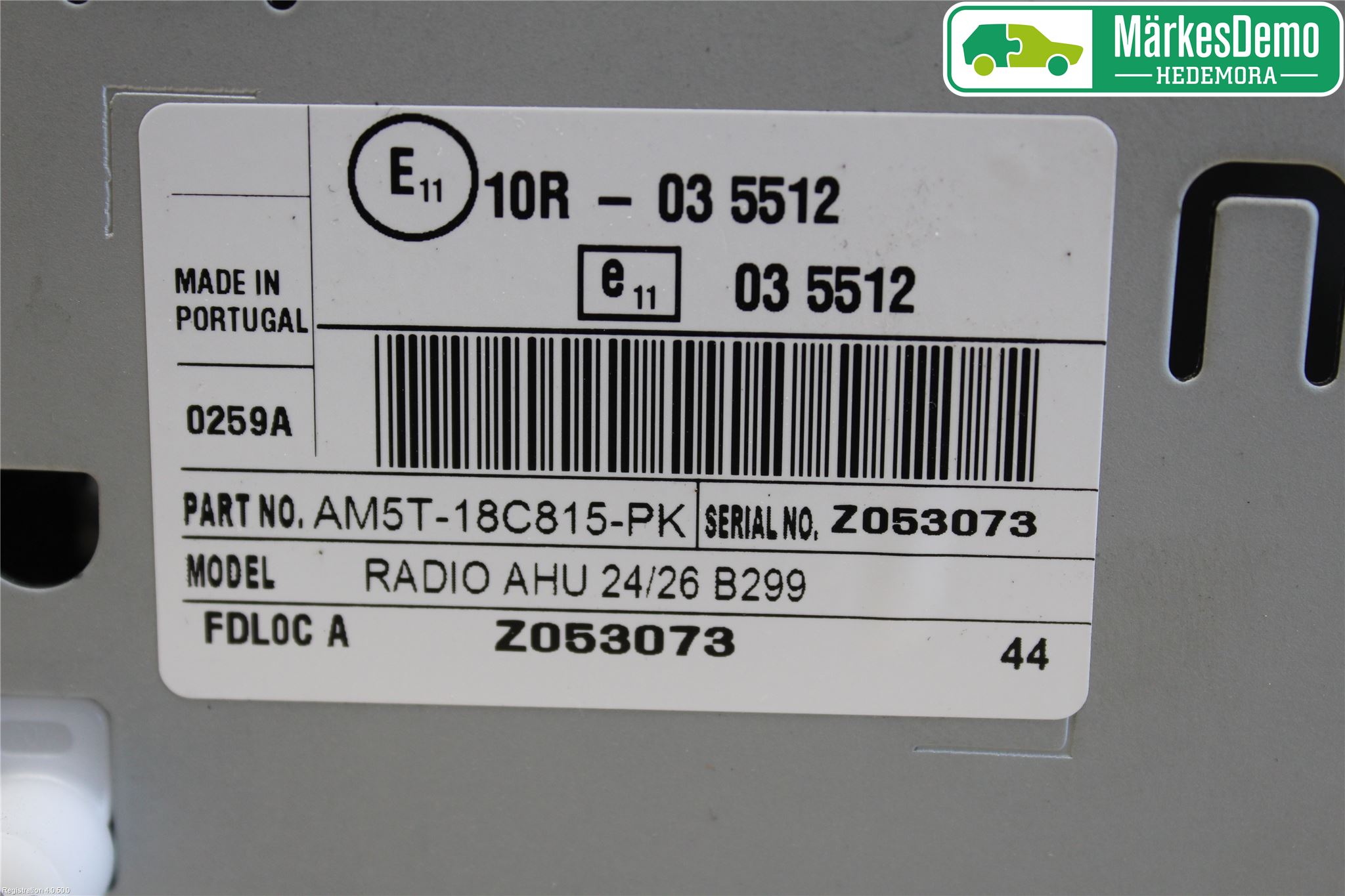 Ford FIESTA 13-17 Stereo Radio Med Cd