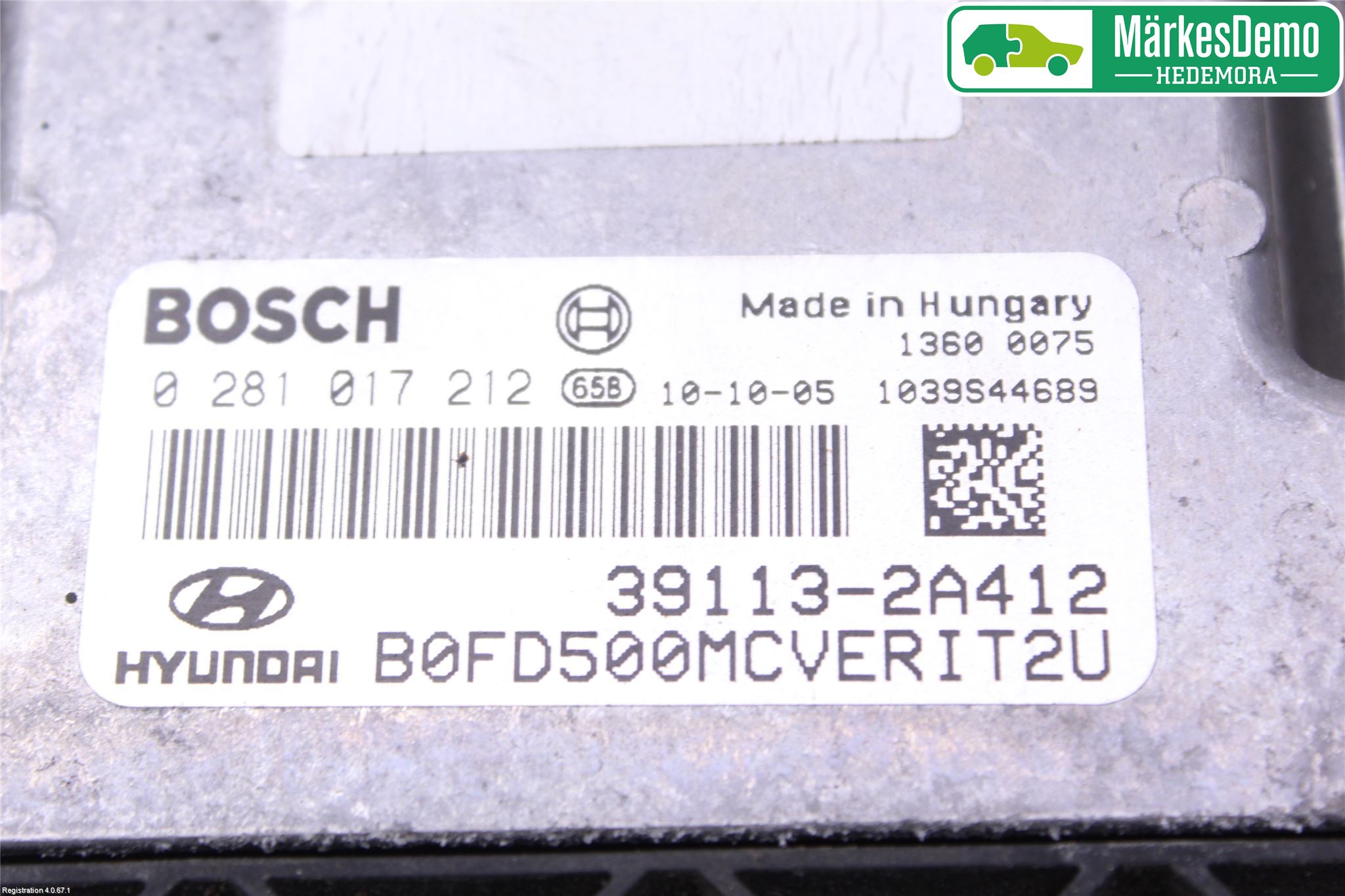 Hyundai i30 FD 07-12 Styreenhet Dieselpumpe