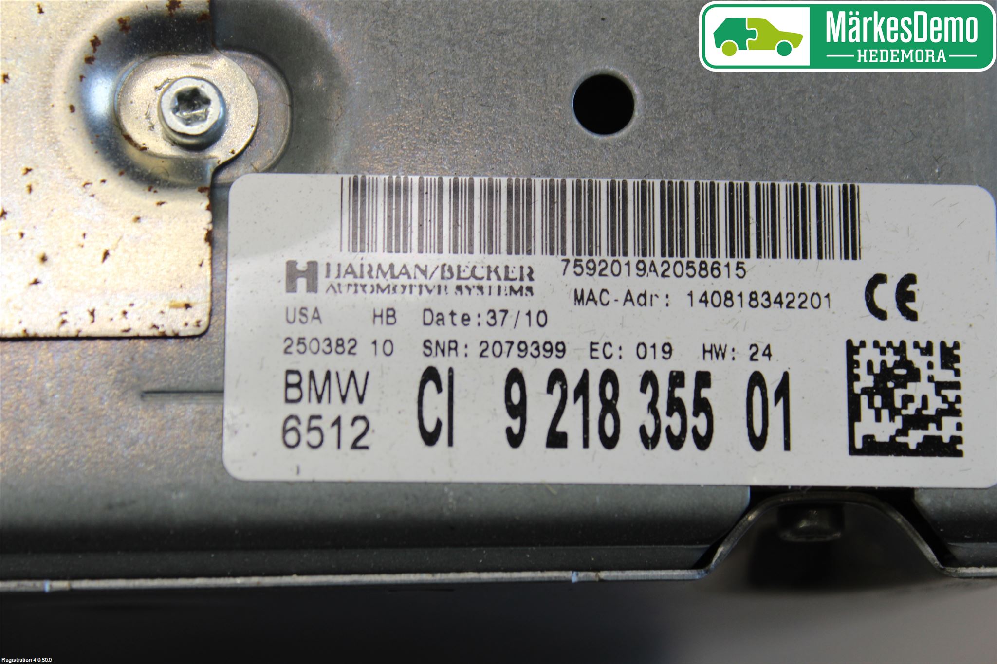 BMW X6 E71/E72   08-14 Stereo Radio Med Cd