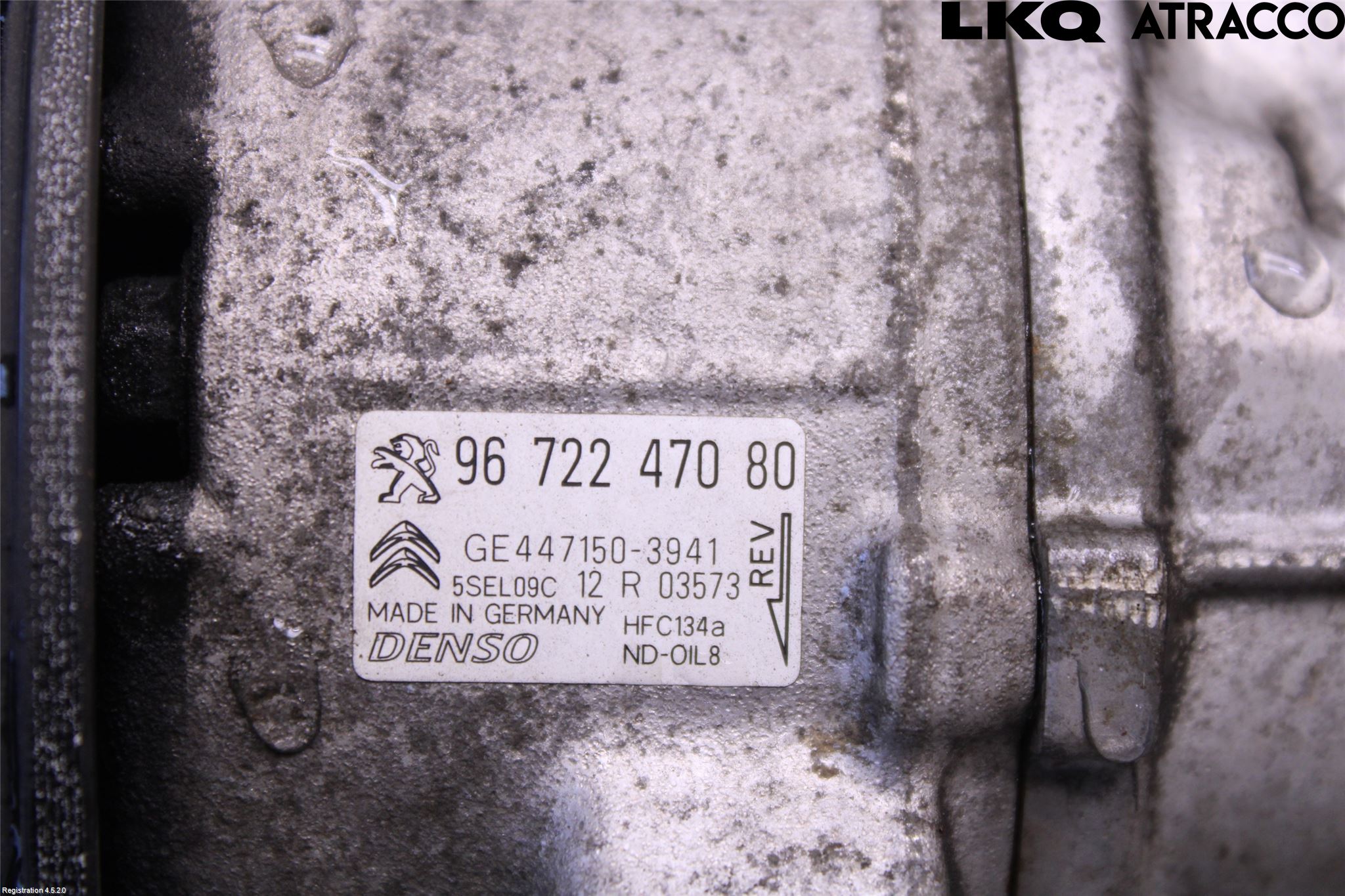 Peugeot 208 12-15 Varme Ac Kompressor