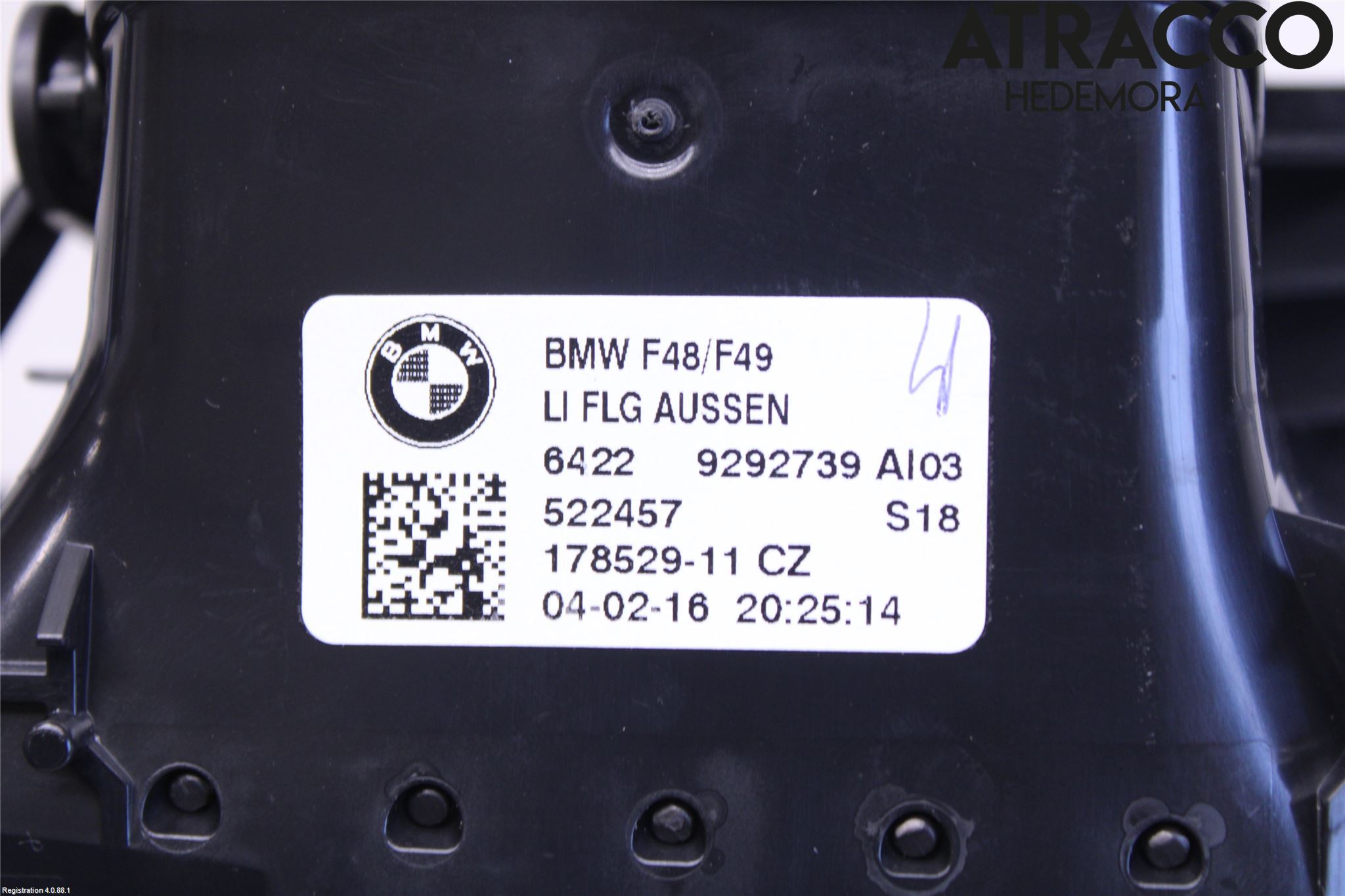 BMW X1 F48 15-22 Dashbord Kanal - Dyse
