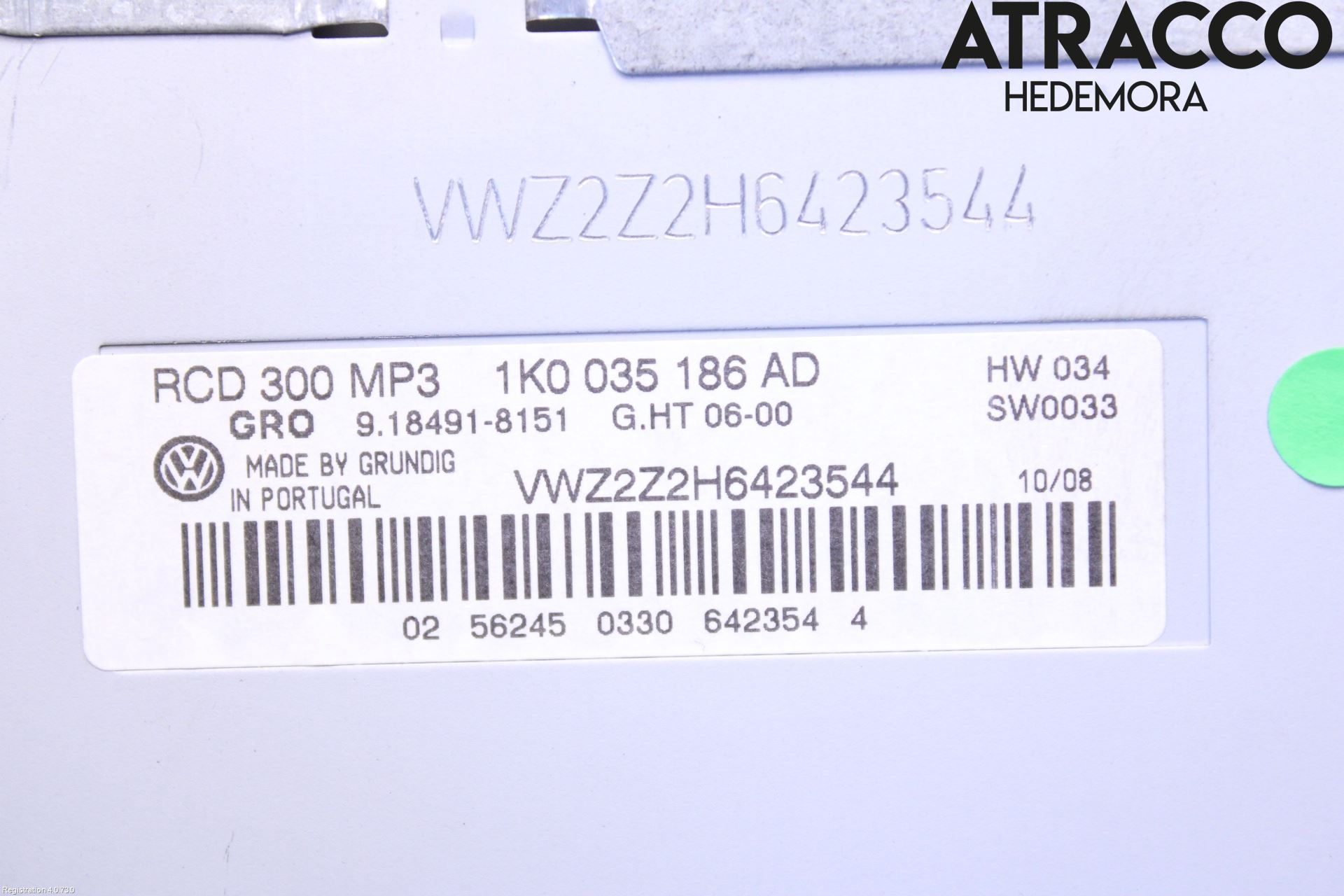 Volkswagen VW GOLF V 04-09 Stereo Radio Med Cd
