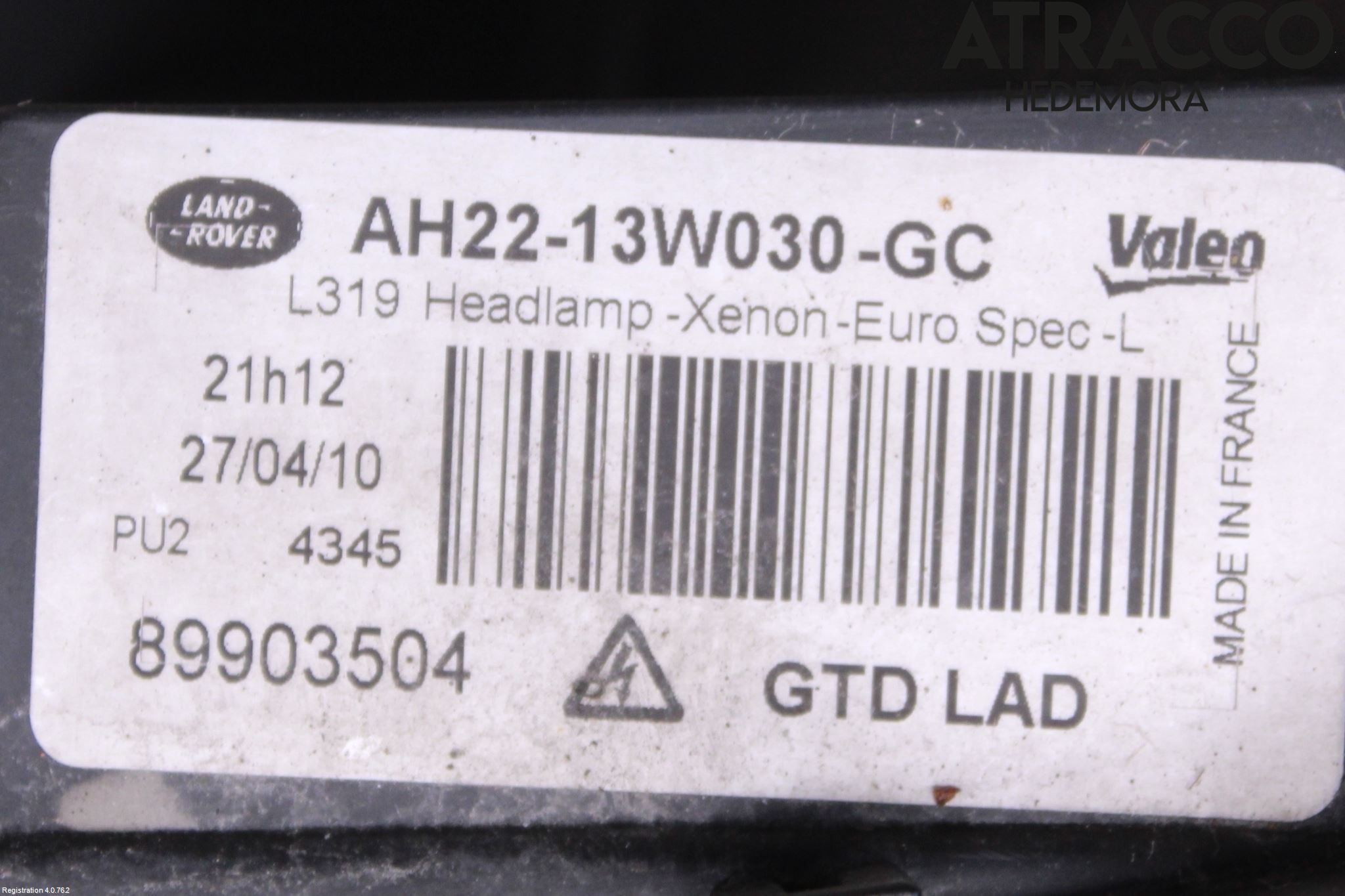 Landrover LAND ROVER DISCOVERY 4 10-16 Frontlykt Venstre