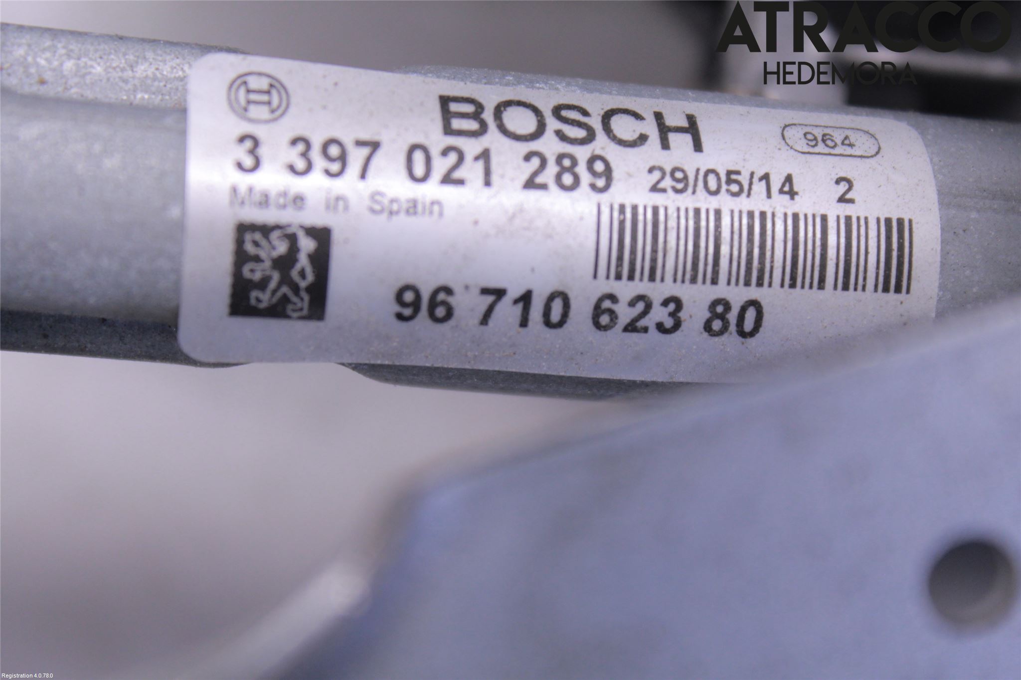 Peugeot 3008 09-16 Viskermotor Frontrute