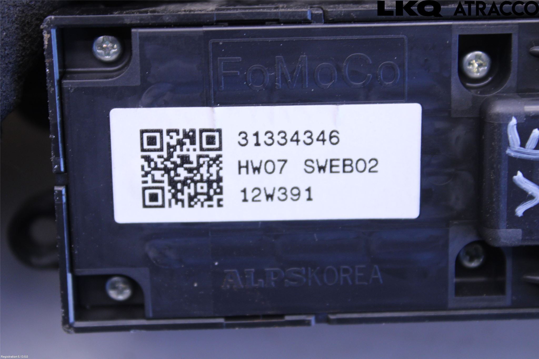 Volvo XC60 09-13 Bryter Vindusheis