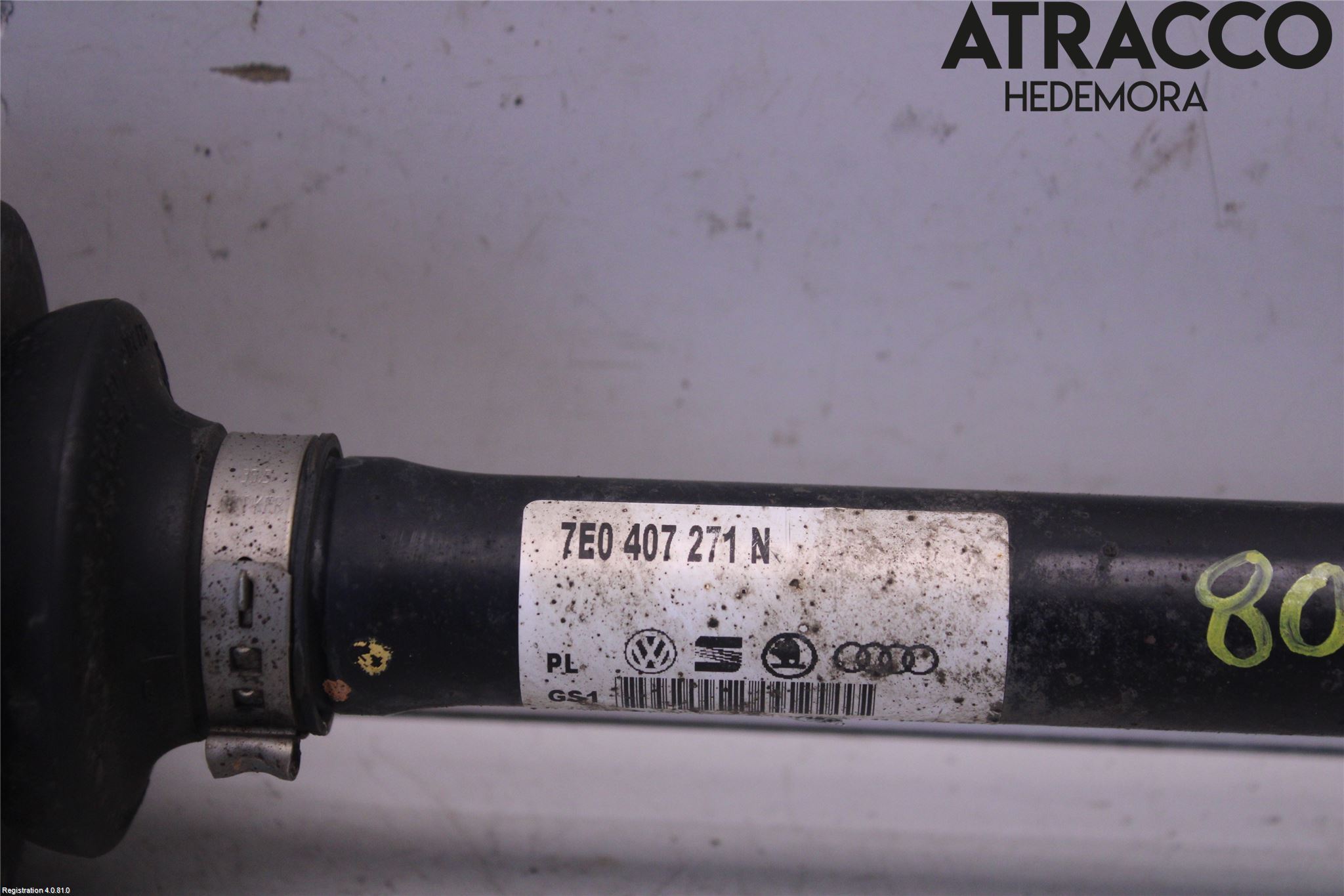 Volkswagen VW TRANSP/CARAVELLE (T5) 04-15 Drivaksel Foran Kompl Venstre