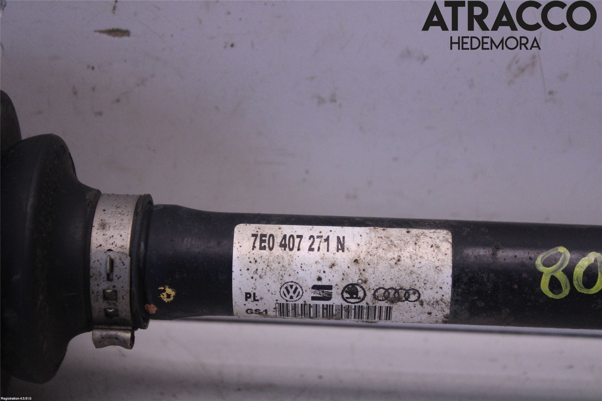 Volkswagen VW TRANSP/CARAVELLE (T5) 04-15 Drivaksel Foran Kompl Venstre