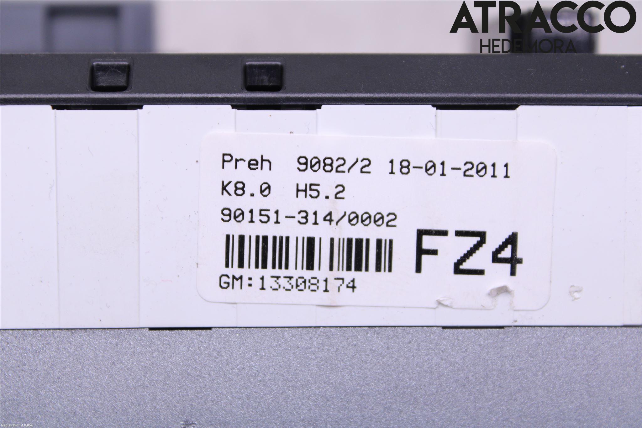 Opel ASTRA H 04-12 Varme Ac Betjening-Display