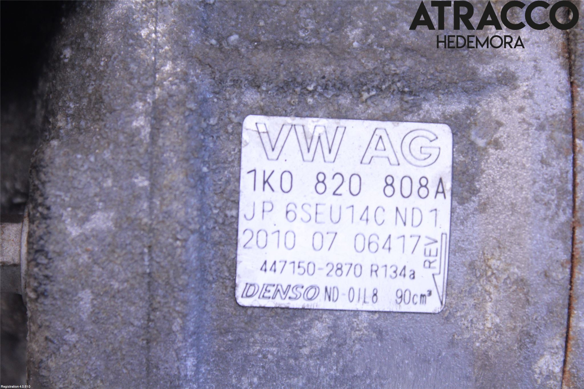 Volkswagen VW TIGUAN 07-16 Varme Ac Kompressor