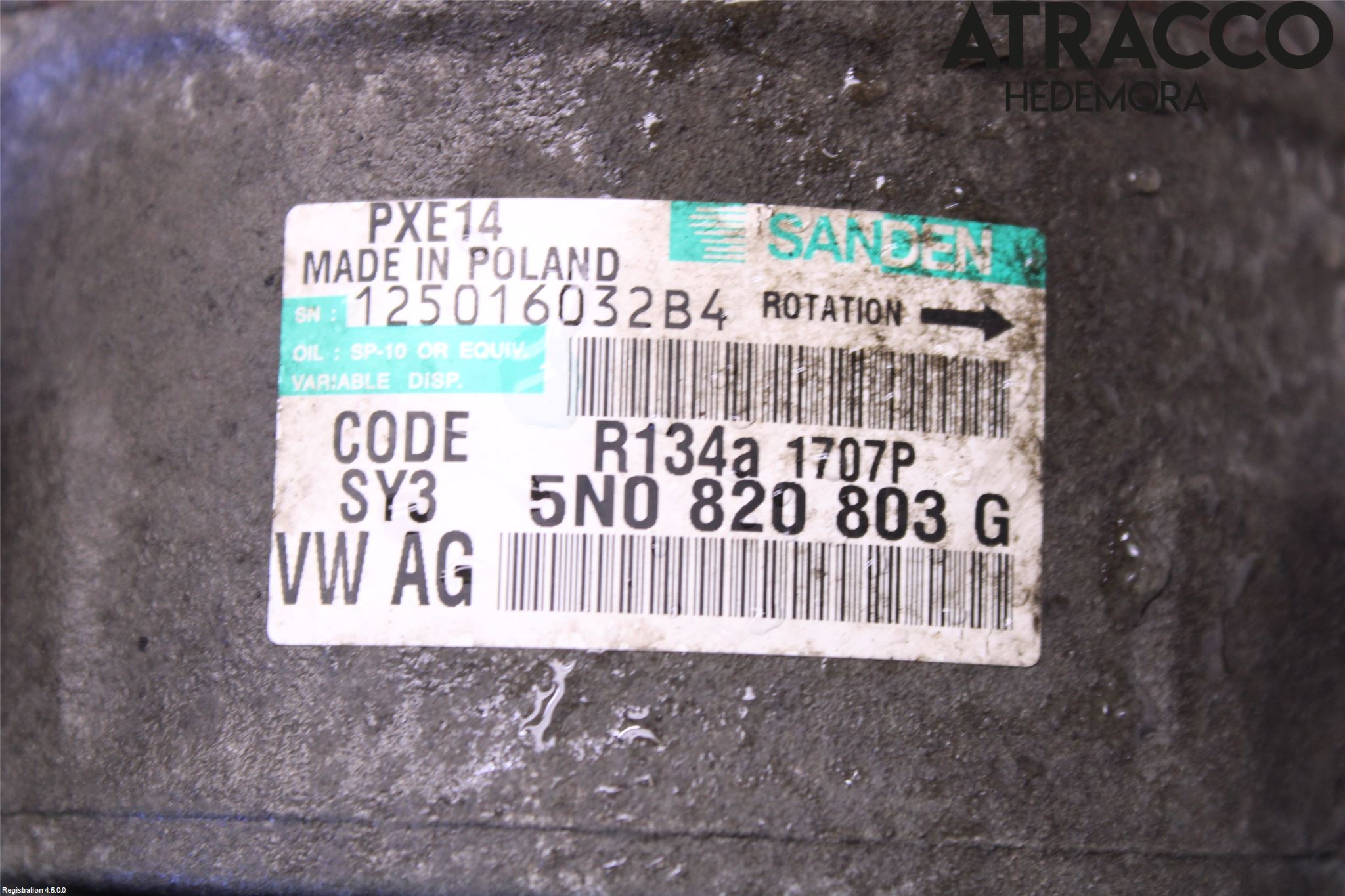 Skoda FABIA 07-14 Varme Ac Kompressor
