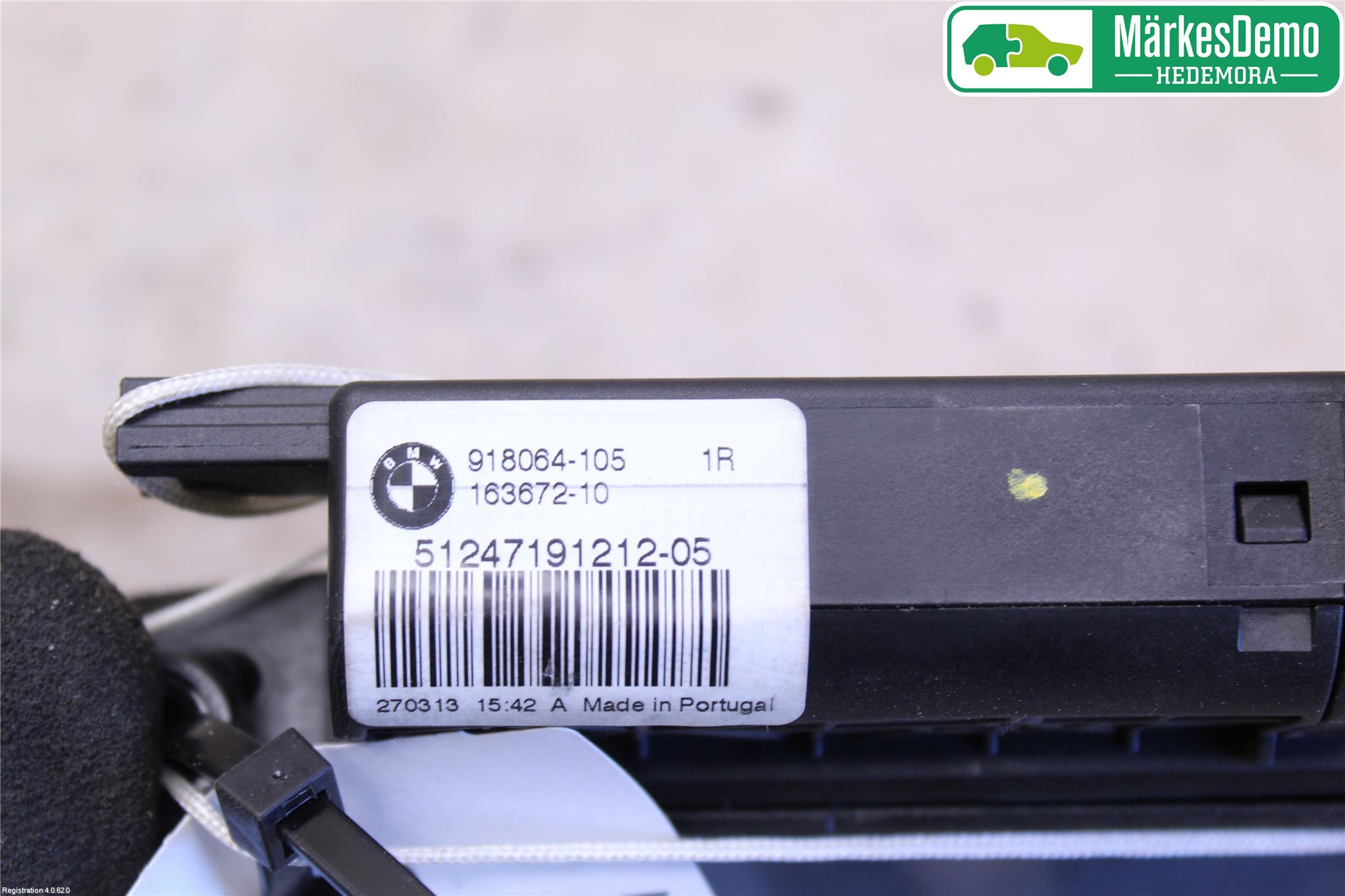 BMW 3 F30/F31/F80 12-19 Bakluke-Lokk Låsekasse