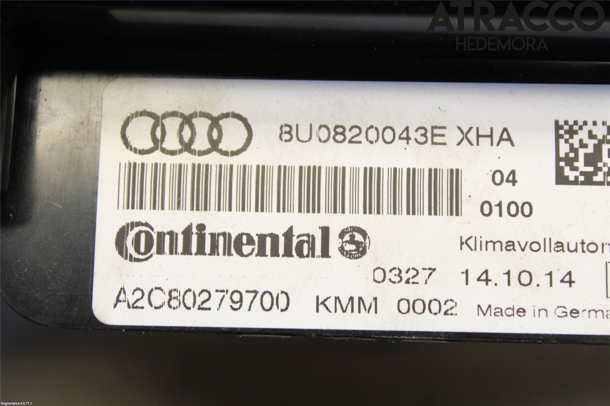 Audi Q3 8U 12-18 Varme Ac Betjening-Display
