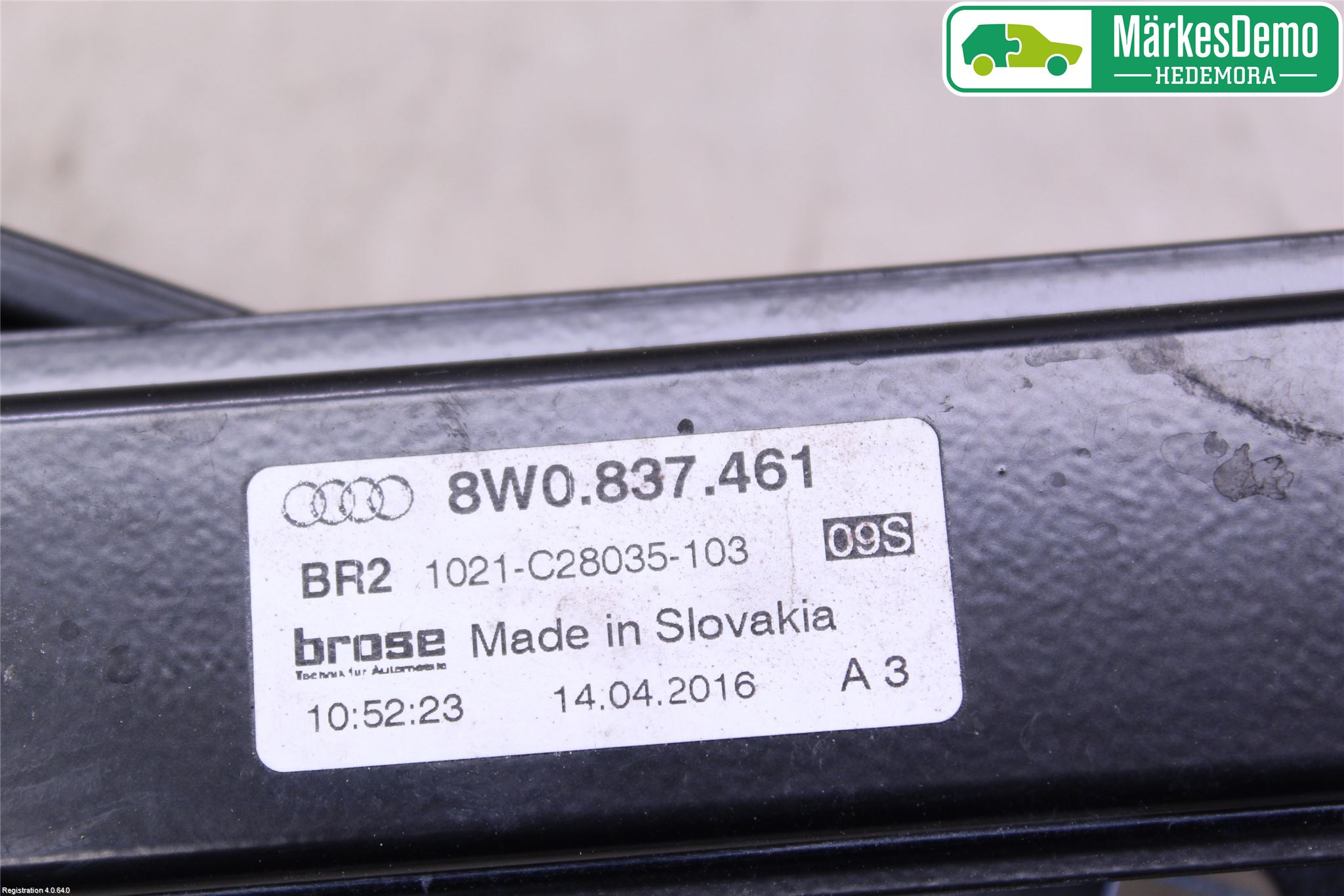 Audi A4/S4 B9 16-19 Vindusheis El Komp