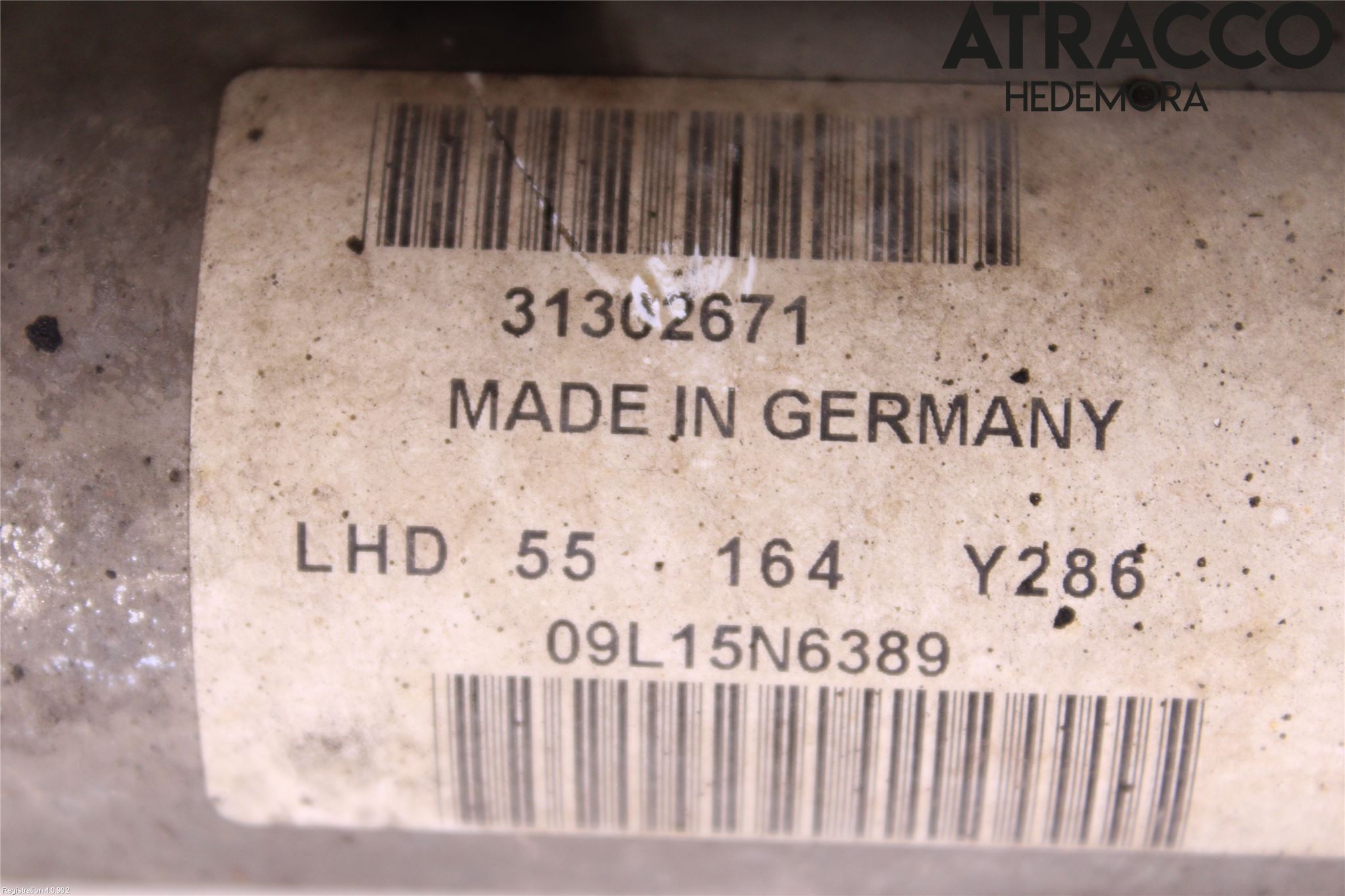 Volvo V70 08-13 Servo Snekke - Tannstang