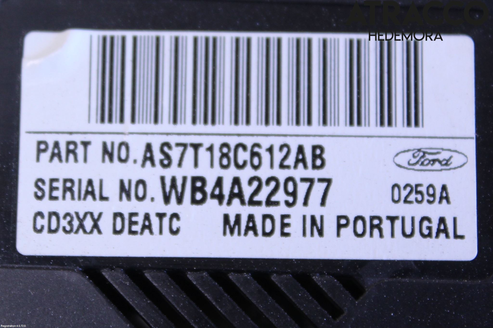 Ford S-MAX 06-15 Varme Ac Betjening-Display